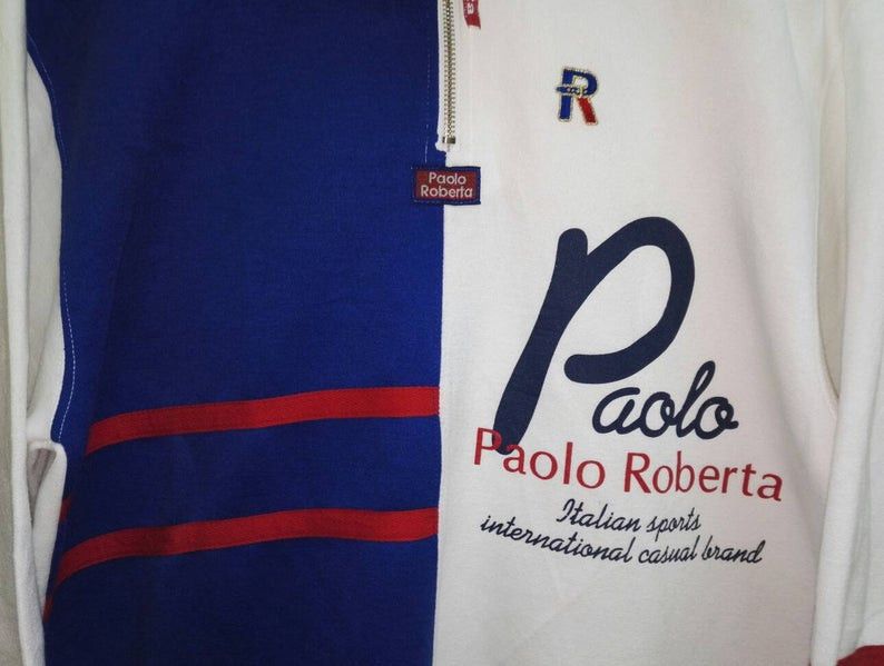 Japanese Brand Rare Paolo Roberta Italy Sweatshirt Embroidered Logo (ss43) Size US M / EU 48-50 / 2 - 2 Thumbnail