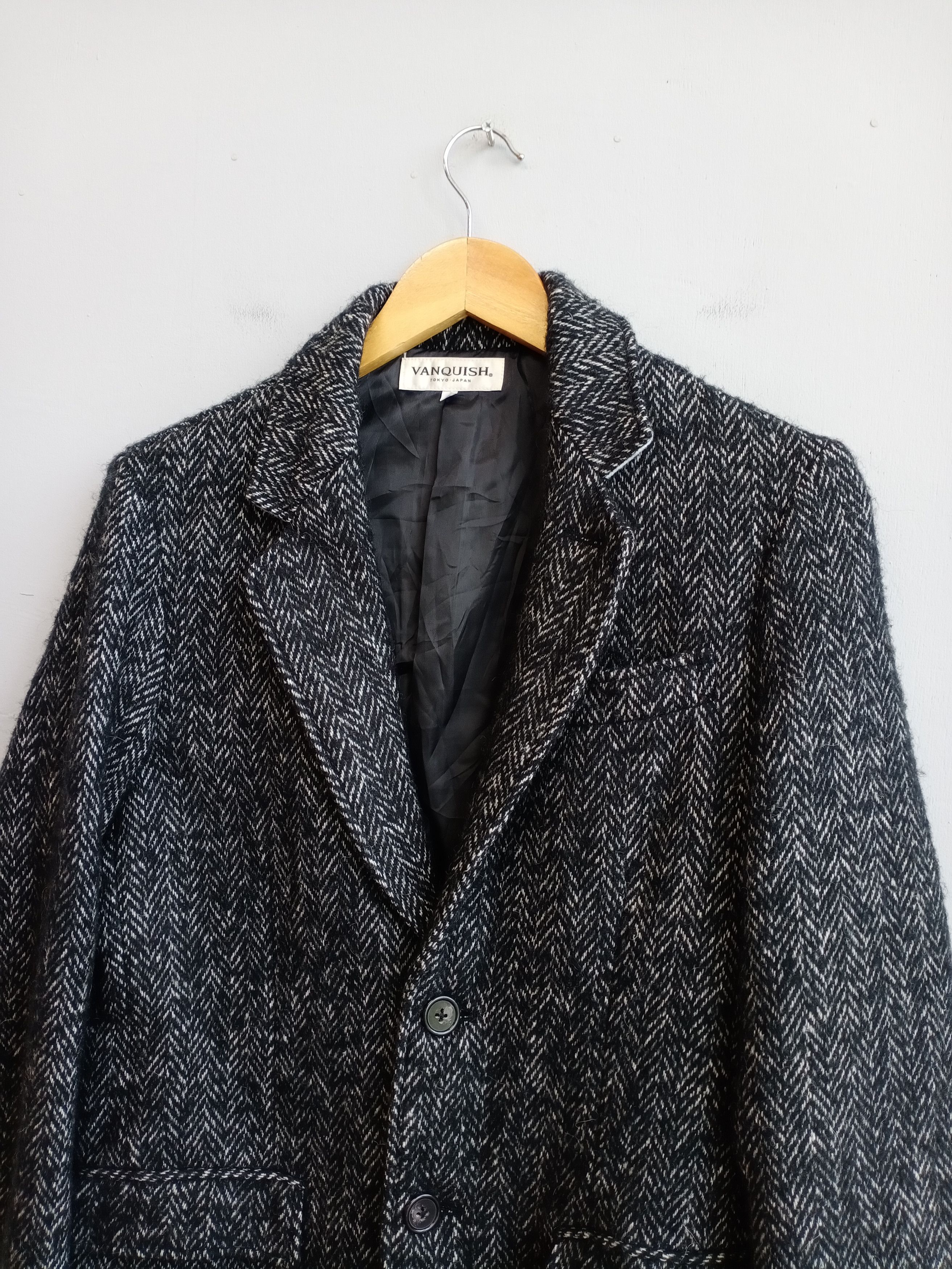 Vanquish 💥RARE💥Vintage Vanquish Japan Wool Long Coat Jacket Size US S / EU 44-46 / 1 - 6 Thumbnail