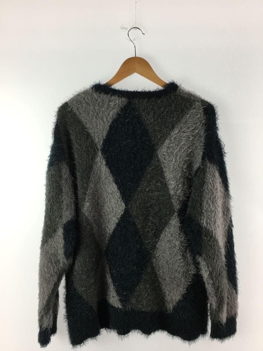 Number (N)ine Fuzzy Argyle Sweater Size US L / EU 52-54 / 3 - 2 Thumbnail