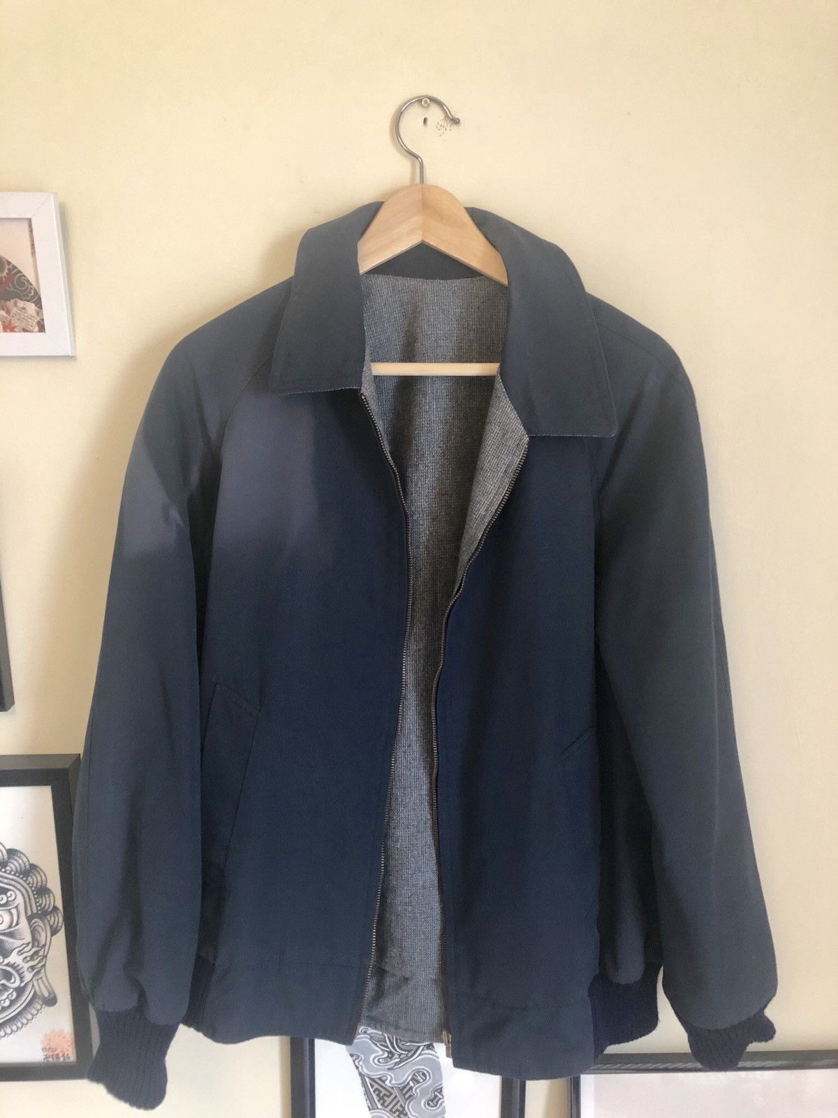 Other Made in England Vintage Reversible Wool bomber Casual style Size US M / EU 48-50 / 2 - 3 Thumbnail