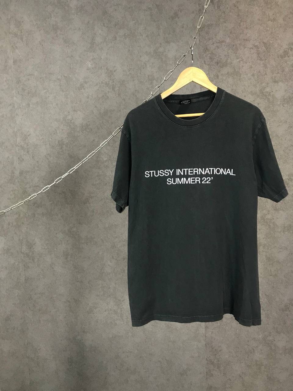 image of International Summer 22 Big Logo Made In Usa Tee in Black, Men's (Size Large)