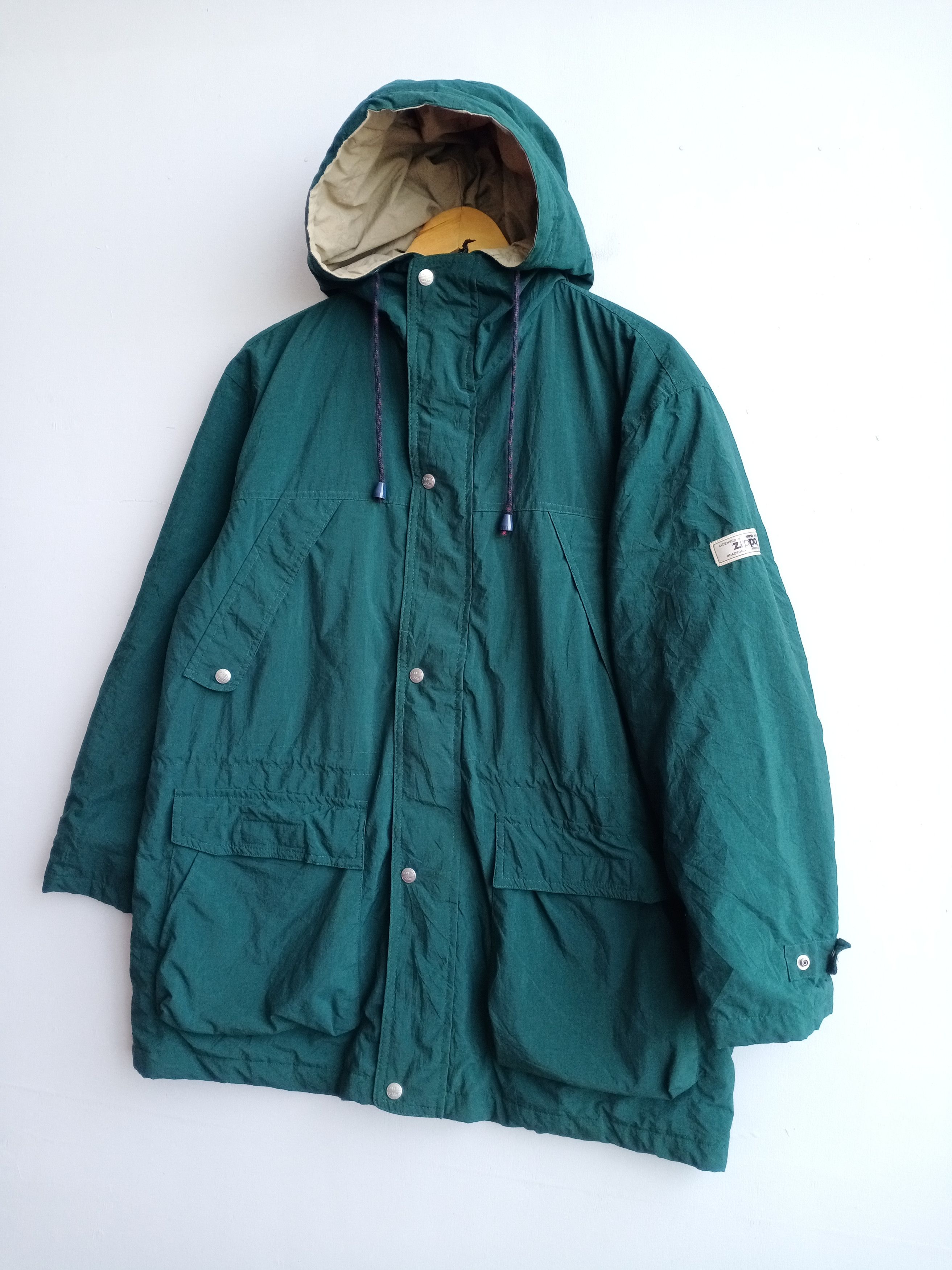 Zippo 💥RARE💥Vintage 90s Zippo Zipper Hooded Jacket Size US L / EU 52-54 / 3 - 3 Thumbnail