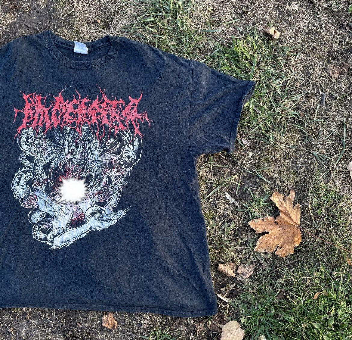 Vintage Vintage Y2K Thrashed Graphic Tee Horror Punk Dark Boxy XL Size US XL / EU 56 / 4 - 3 Thumbnail