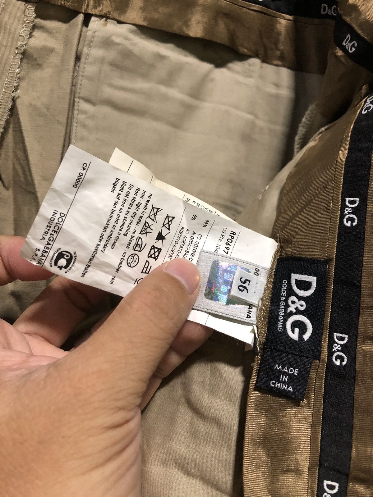 Dolce & Gabbana DOLCE & GABBANA TROUSER SLACK PANTS Size 38" / US 16 / IT 52 - 6 Thumbnail