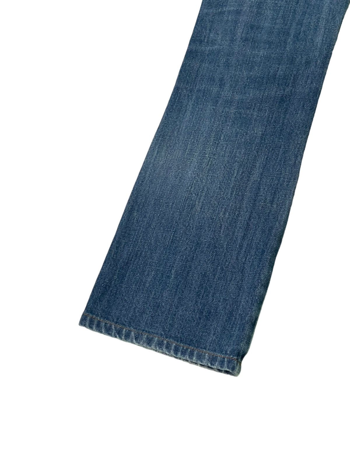 Japanese Brand Flare Jeans Katharine Hamnett Distress Denim Low Rise 3🟦5 Size US 29 - 16 Thumbnail