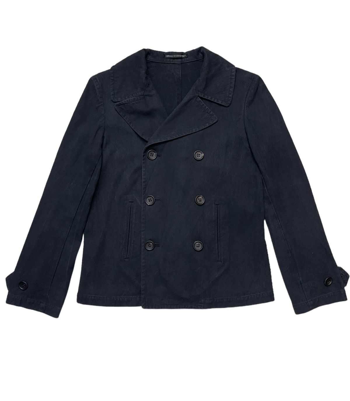 Yohji Yamamoto SS18 Yohji Yamamoto Double Breasted Jacket Size S / US 4 / IT 40 - 1 Thumbnail