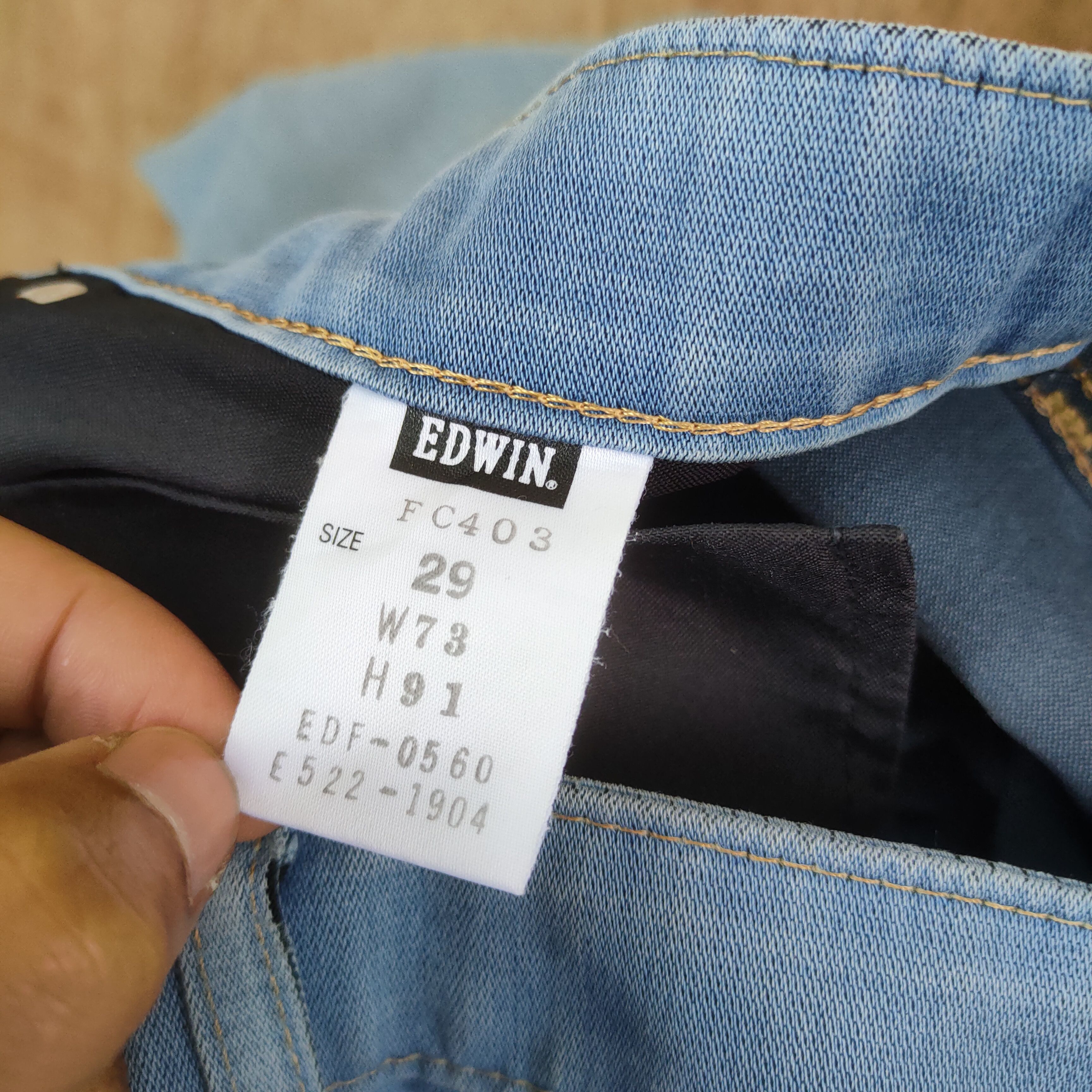Edwin × Vintage EDWIN LIGHT BLUE JEANS PANTS Size US 29 - 14 Thumbnail