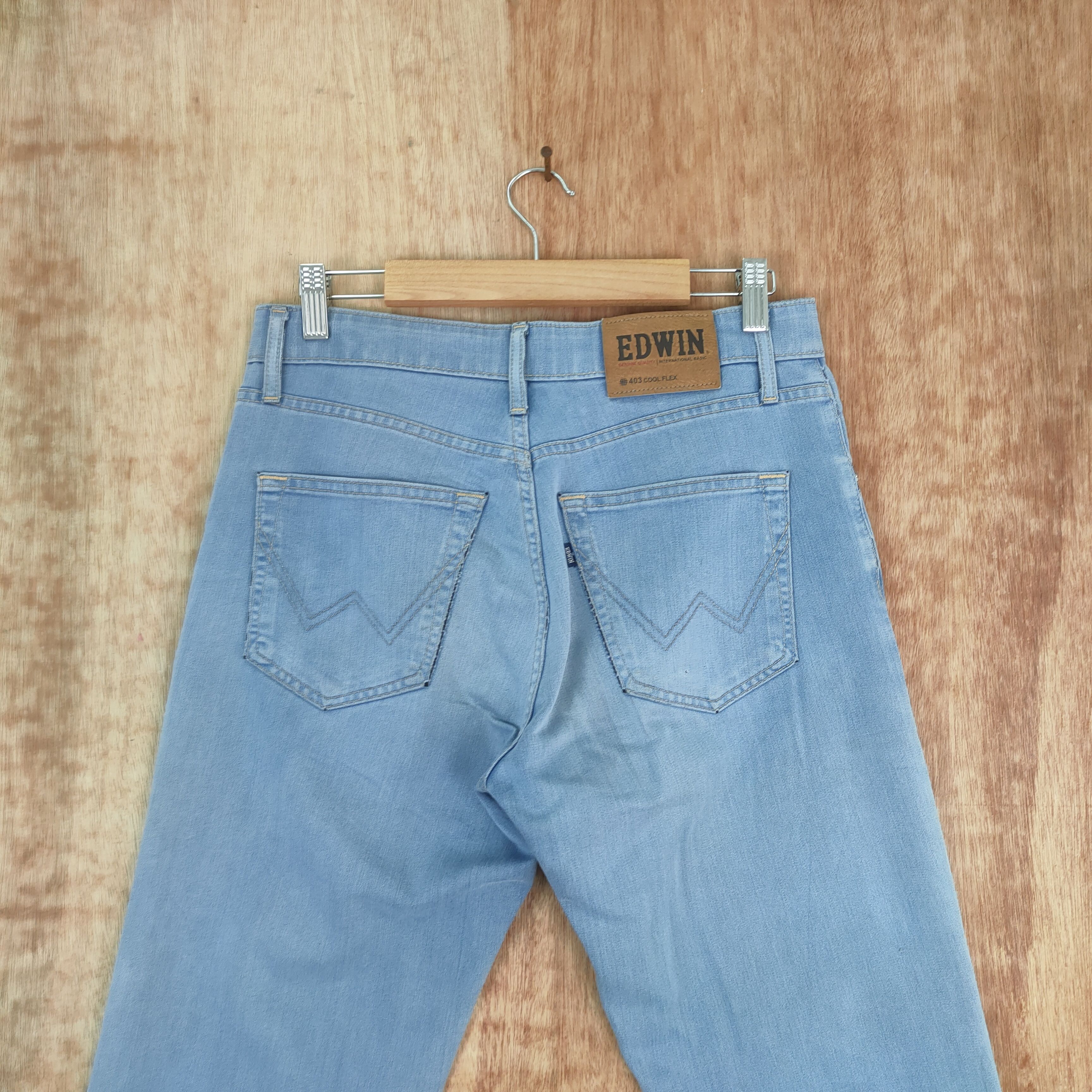 Edwin × Vintage EDWIN LIGHT BLUE JEANS PANTS Size US 29 - 6 Thumbnail