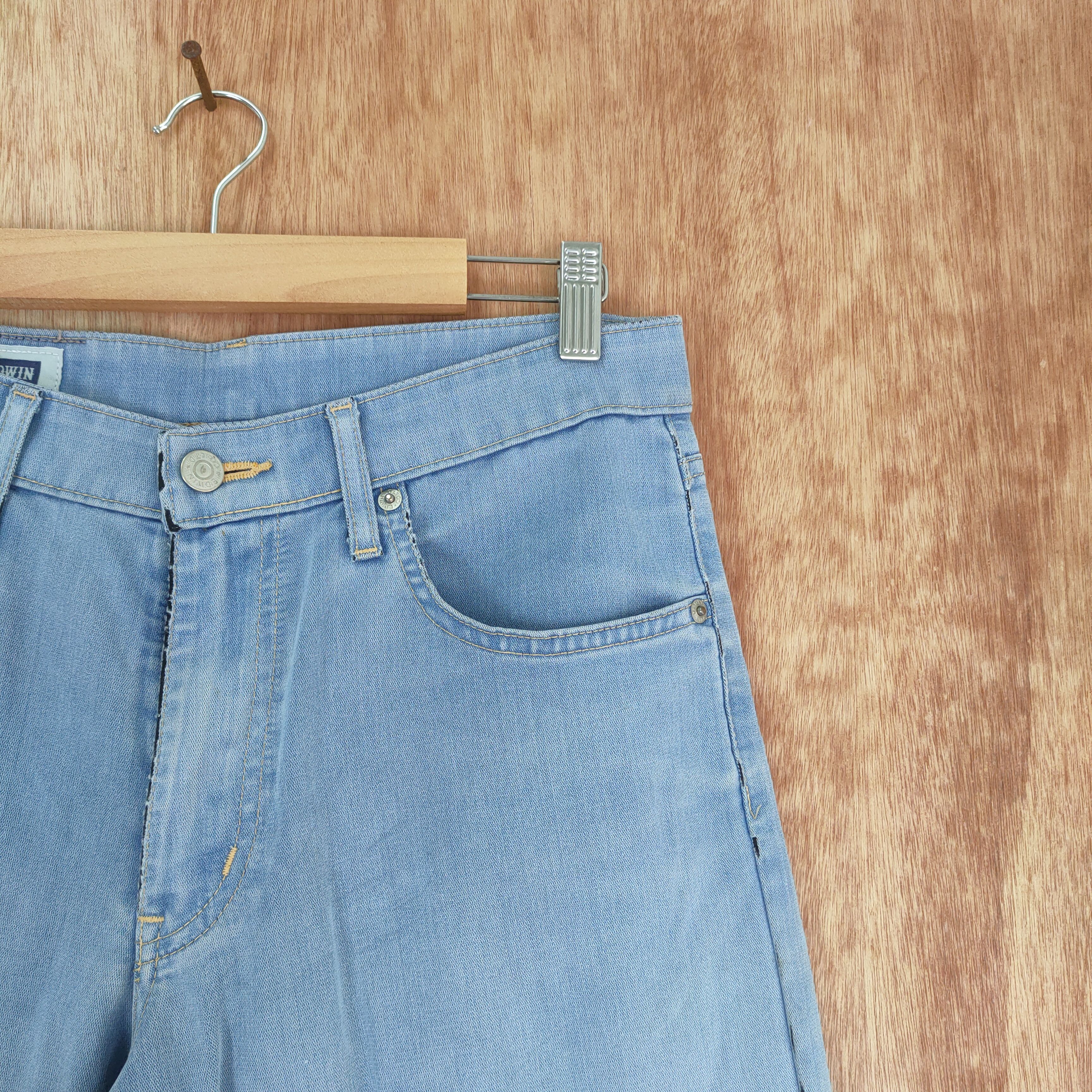 Edwin × Vintage EDWIN LIGHT BLUE JEANS PANTS Size US 29 - 11 Thumbnail