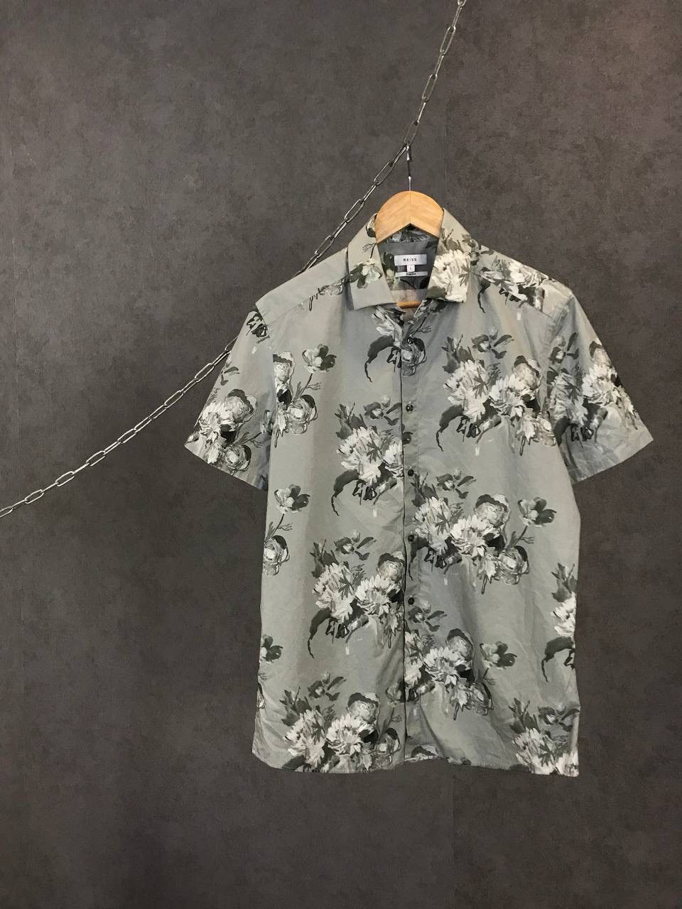 Reiss Reiss art Hawaiian crazy shirt Size US L / EU 52-54 / 3 - 1 Thumbnail