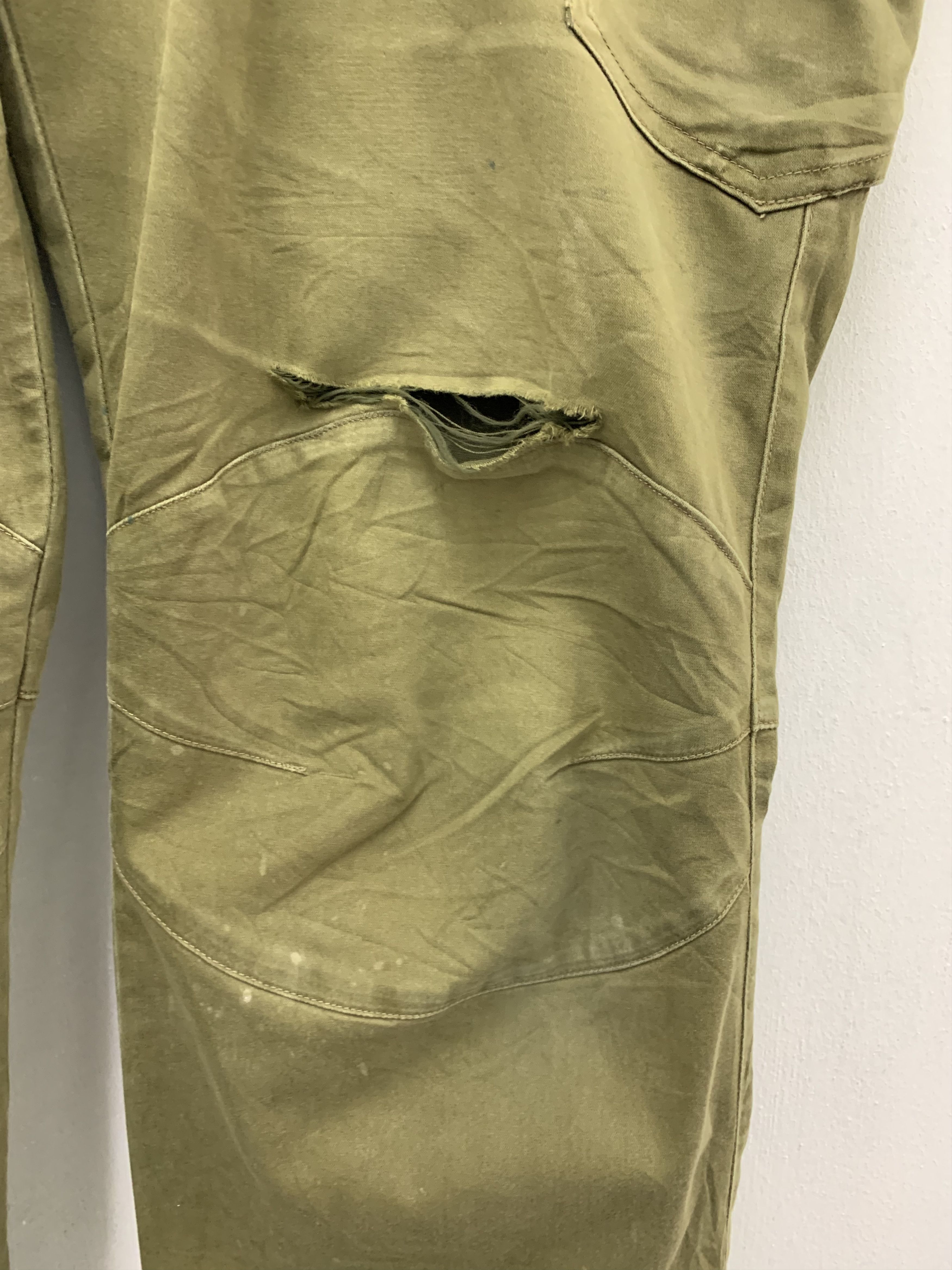 Japanese Brand Cargo Pants Jawin Multipocket Double Knee Dark Green 38" Size US 38 / EU 54 - 4 Thumbnail