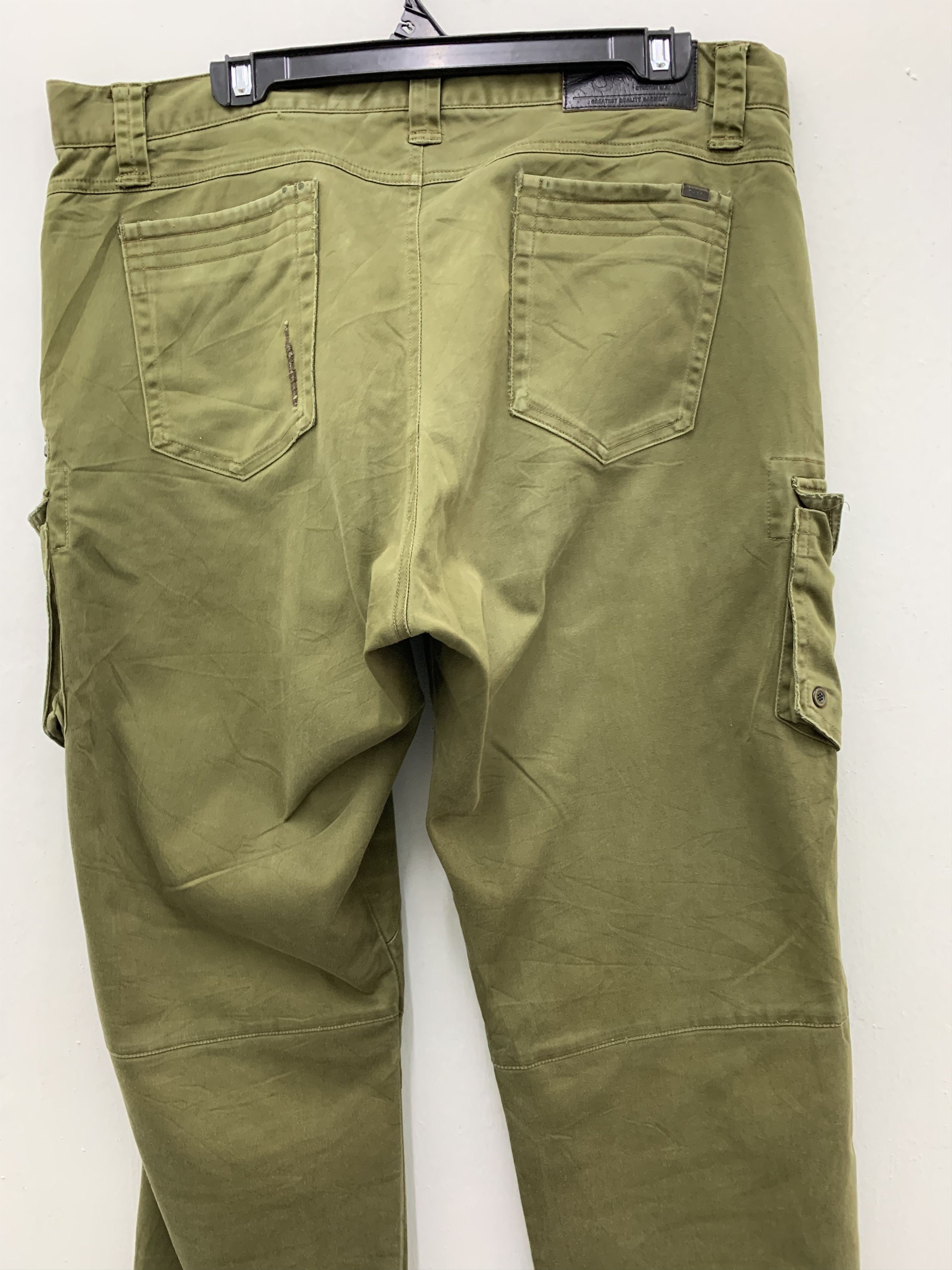 Japanese Brand Cargo Pants Jawin Multipocket Double Knee Dark Green 38" Size US 38 / EU 54 - 12 Thumbnail