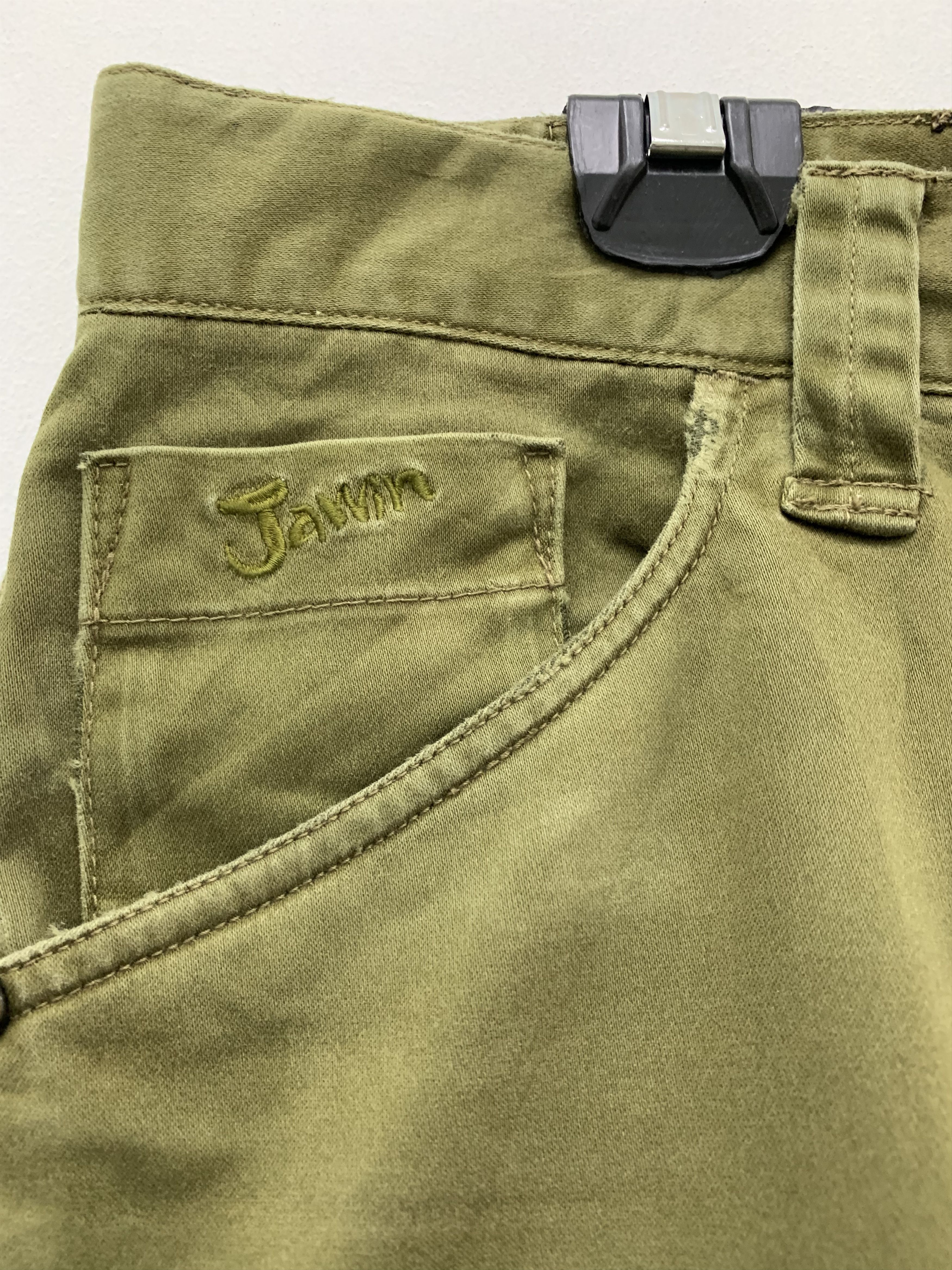 Japanese Brand Cargo Pants Jawin Multipocket Double Knee Dark Green 38" Size US 38 / EU 54 - 7 Thumbnail