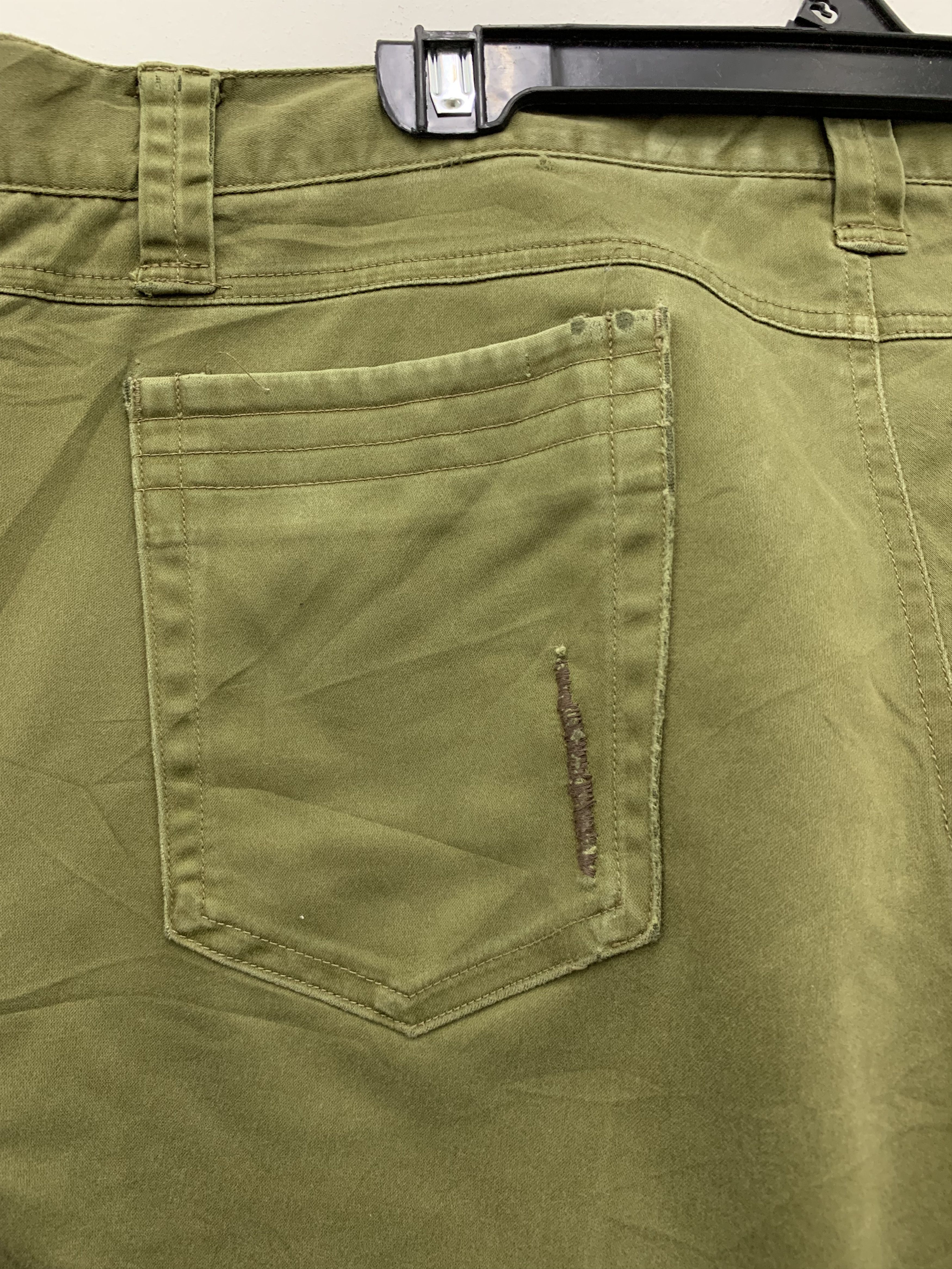 Japanese Brand Cargo Pants Jawin Multipocket Double Knee Dark Green 38" Size US 38 / EU 54 - 15 Thumbnail