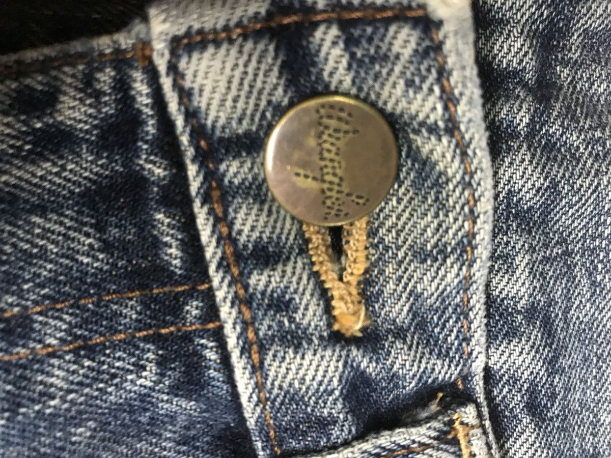 Vintage × Wrangler VINTAGE SELVEDGE WRANGLER BLUE BELL 🔔 DISTRESED BAGGY DENIM Size US 29 - 6 Thumbnail