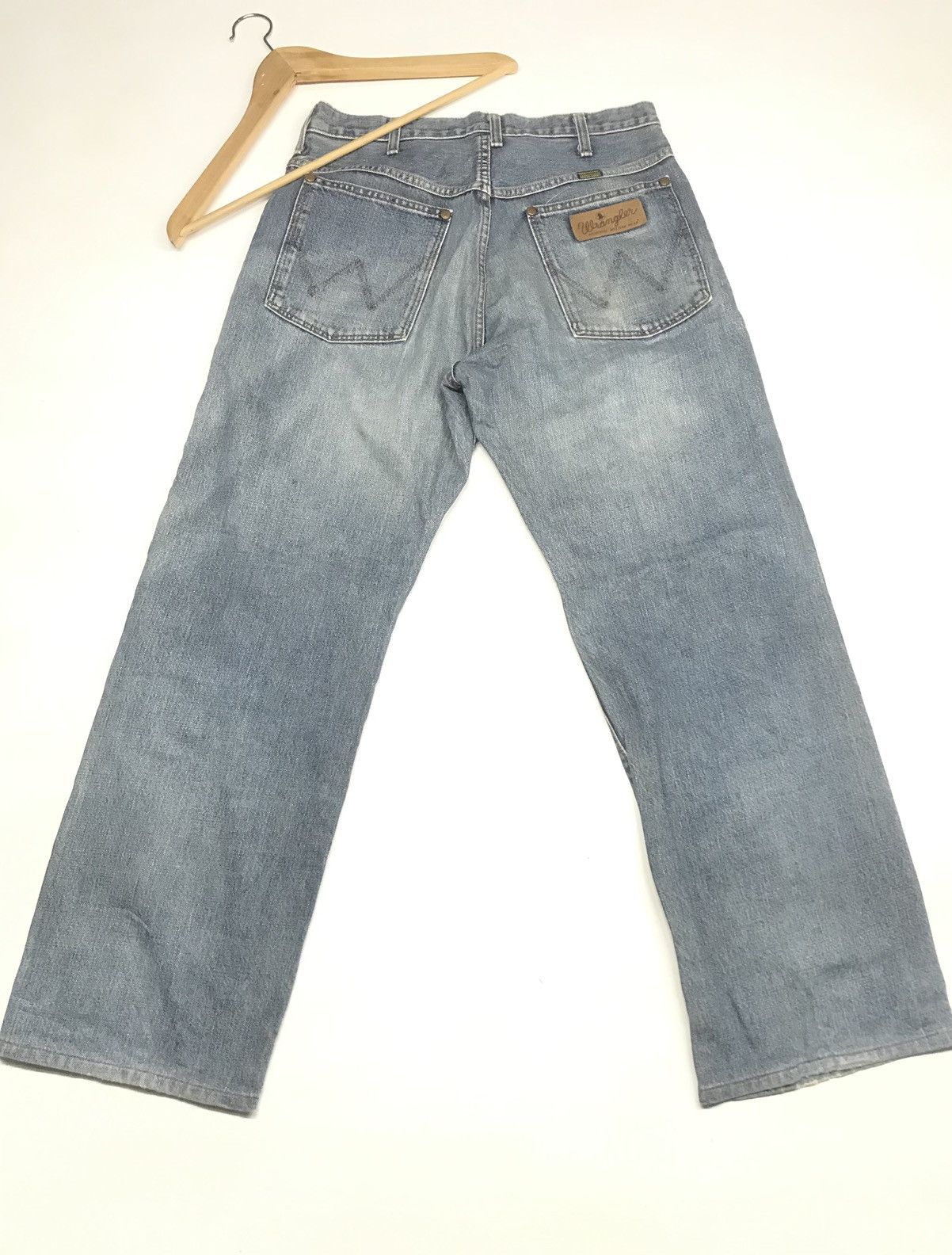 Vintage × Wrangler VINTAGE SELVEDGE WRANGLER BLUE BELL 🔔 DISTRESED BAGGY DENIM Size US 29 - 1 Thumbnail