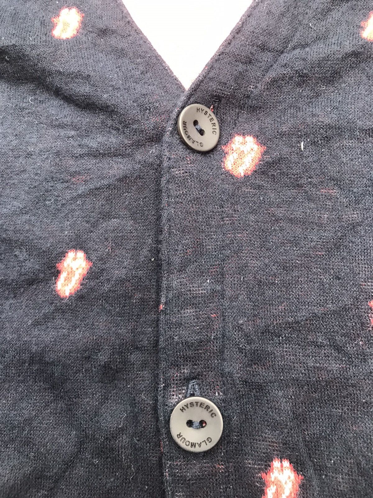 Hysteric Glamour Vintage Hysteric Glamour Rolling Stone Monogram Cardigan Size US M / EU 48-50 / 2 - 3 Thumbnail