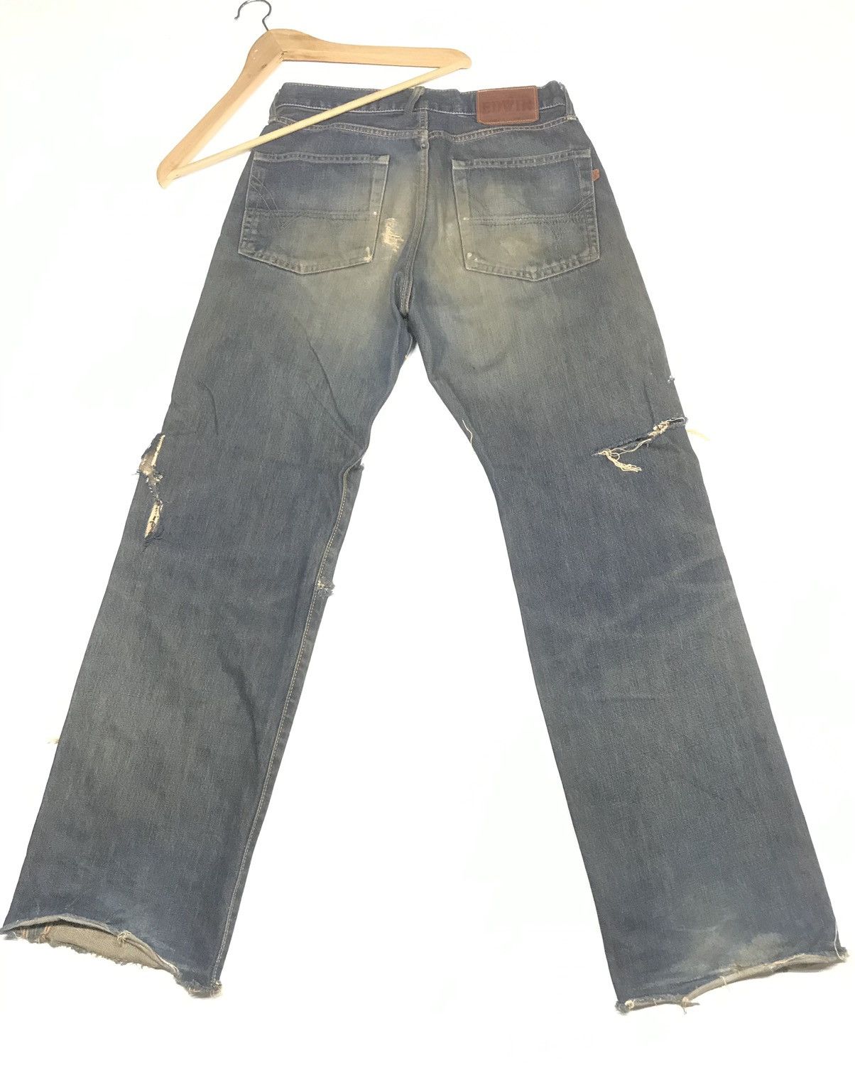 Edwin × Vintage VINTAGE GRUNGE SELVEDGE EDWIN505X DAMAGE DESTROYE RUSTY DENI Size US 29 - 11 Thumbnail
