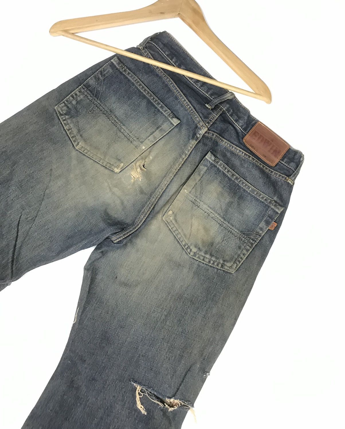 Edwin × Vintage VINTAGE GRUNGE SELVEDGE EDWIN505X DAMAGE DESTROYE RUSTY DENI Size US 29 - 15 Thumbnail