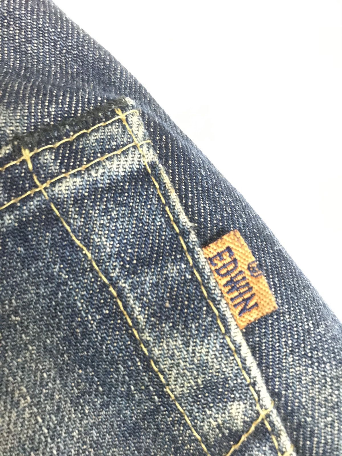 Edwin × Vintage VINTAGE GRUNGE SELVEDGE EDWIN505X DAMAGE DESTROYE RUSTY DENI Size US 29 - 17 Thumbnail