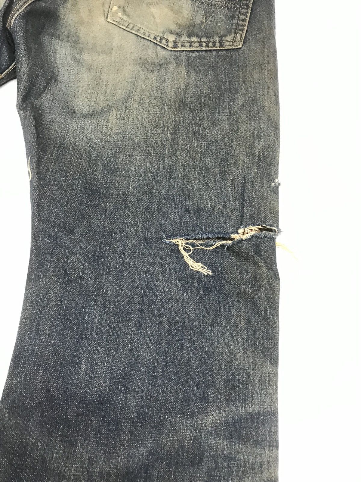 Edwin × Vintage VINTAGE GRUNGE SELVEDGE EDWIN505X DAMAGE DESTROYE RUSTY DENI Size US 29 - 12 Thumbnail