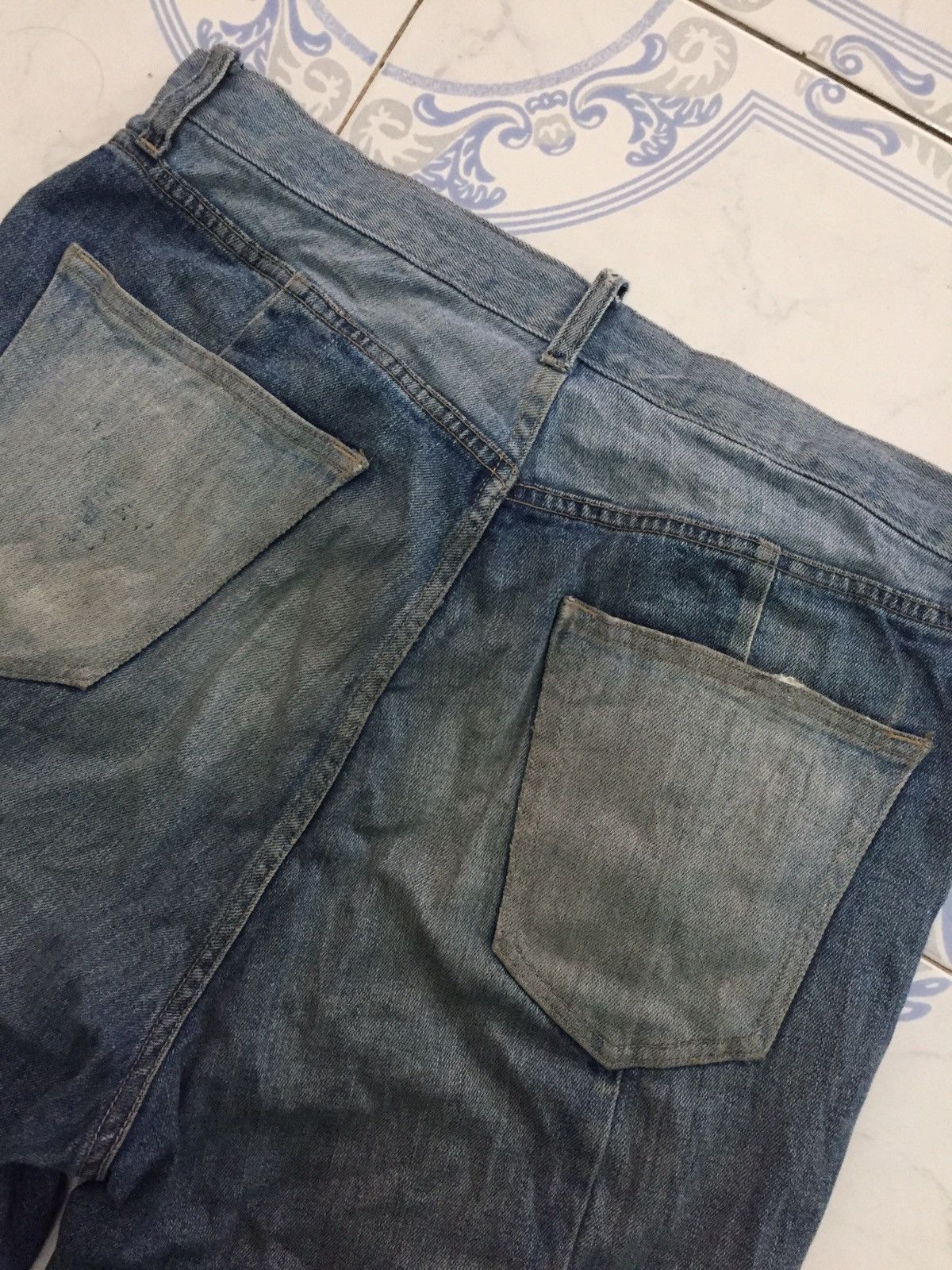 Japanese Brand Rageblue Block Patch Style Denim Jeans Pant Size US 34 / EU 50 - 11 Thumbnail