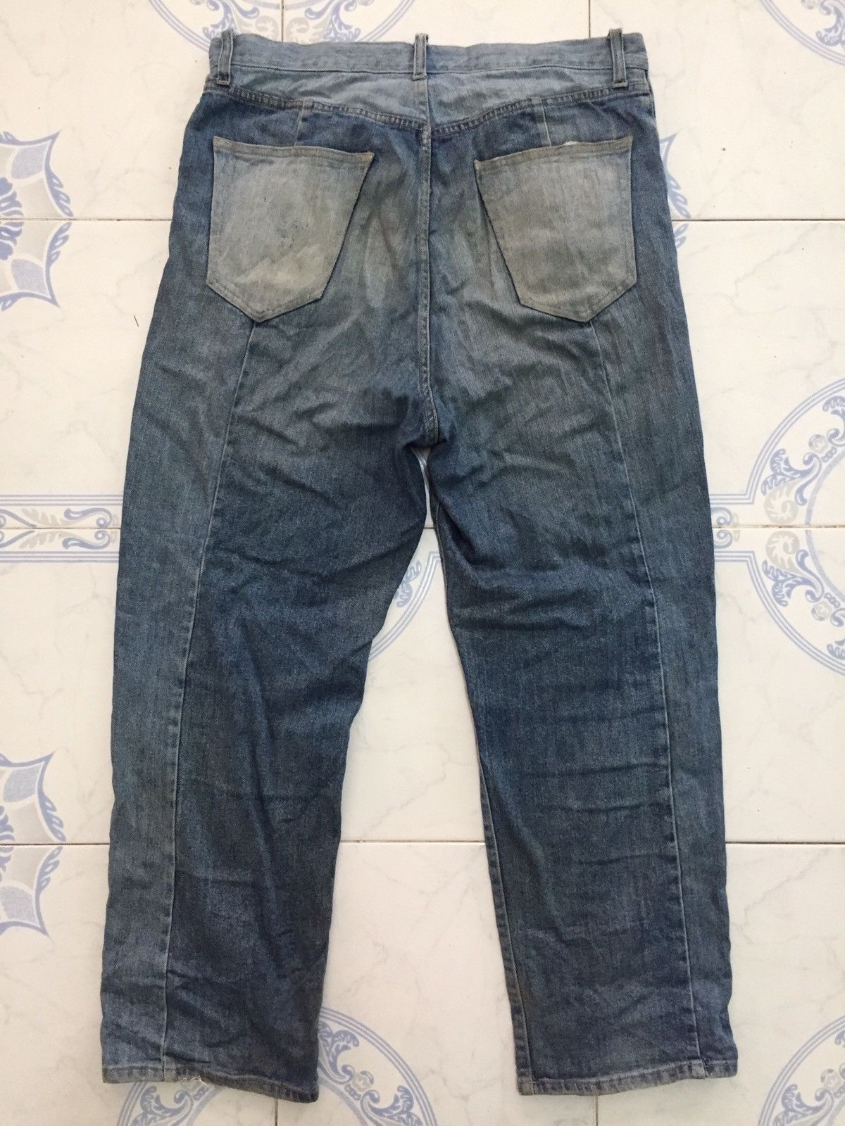 Japanese Brand Rageblue Block Patch Style Denim Jeans Pant Size US 34 / EU 50 - 8 Thumbnail