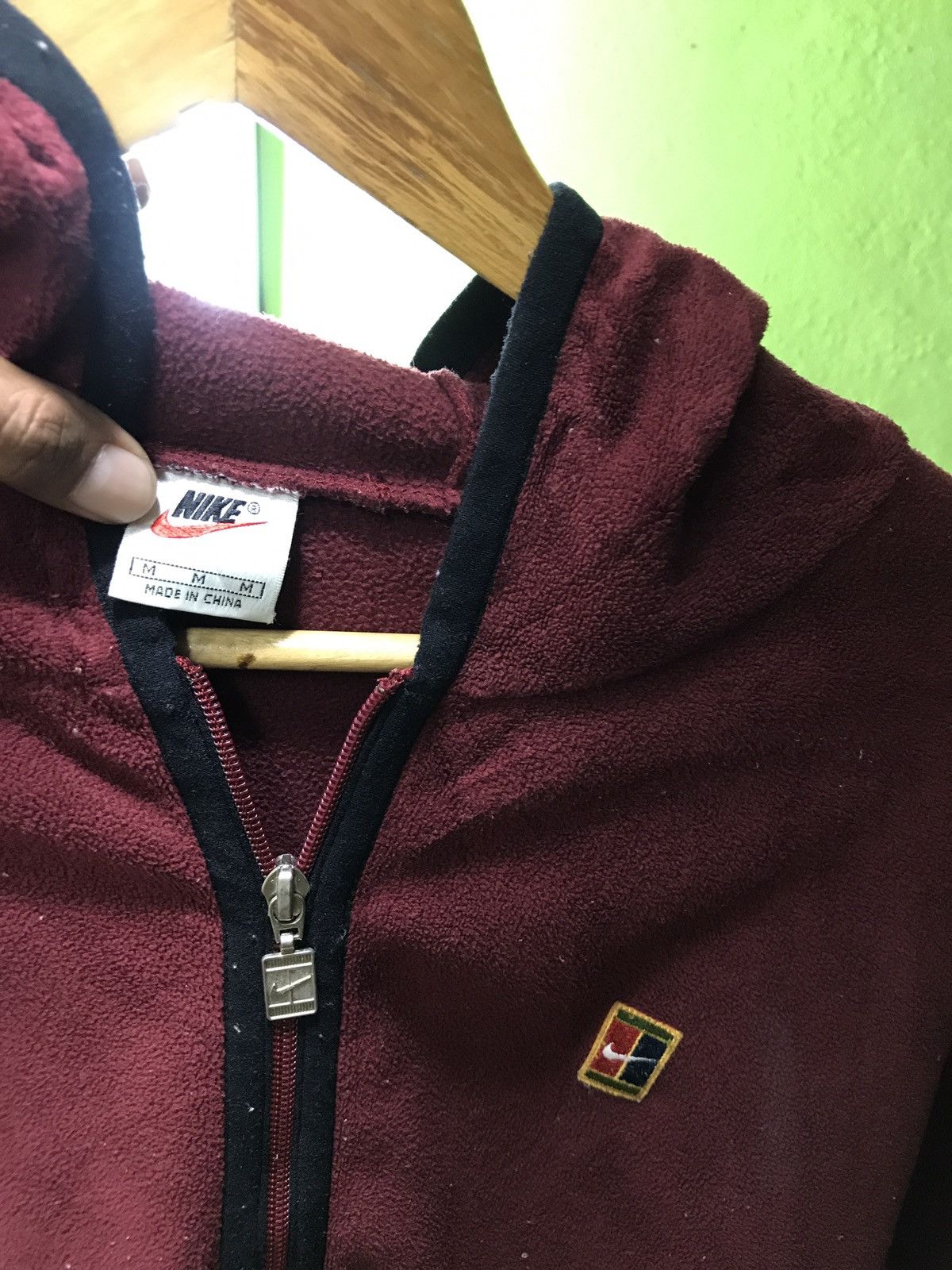 Nike 🔥RARE!VINTAGE 90s NIKE CHALLENGE COURT ANDRE AGASSI FLEECE Size US L / EU 52-54 / 3 - 7 Thumbnail