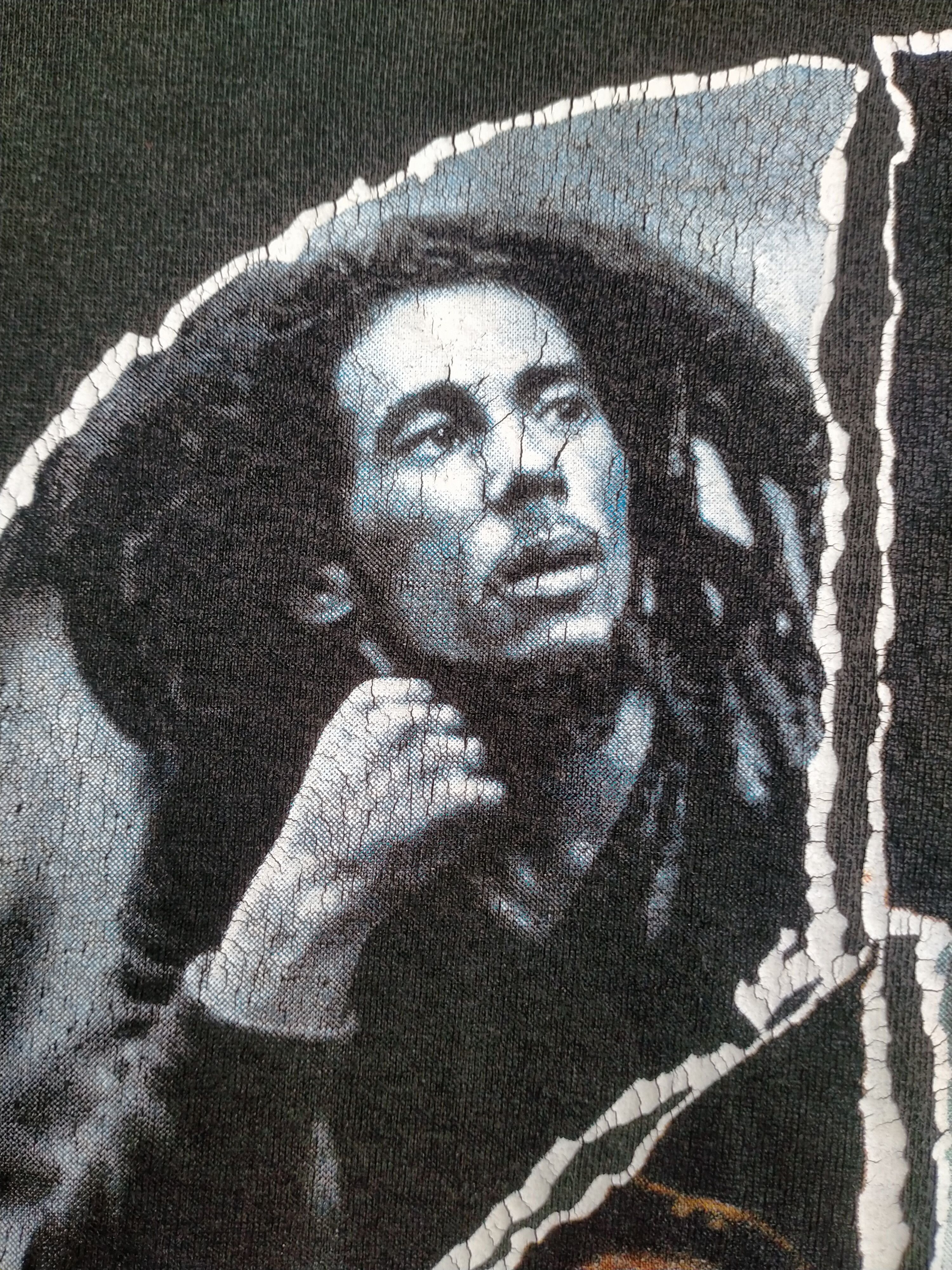 Band Tees Vintage Bob Marley one love rasta 90s bootleg tee - size L Size US L / EU 52-54 / 3 - 2 Thumbnail