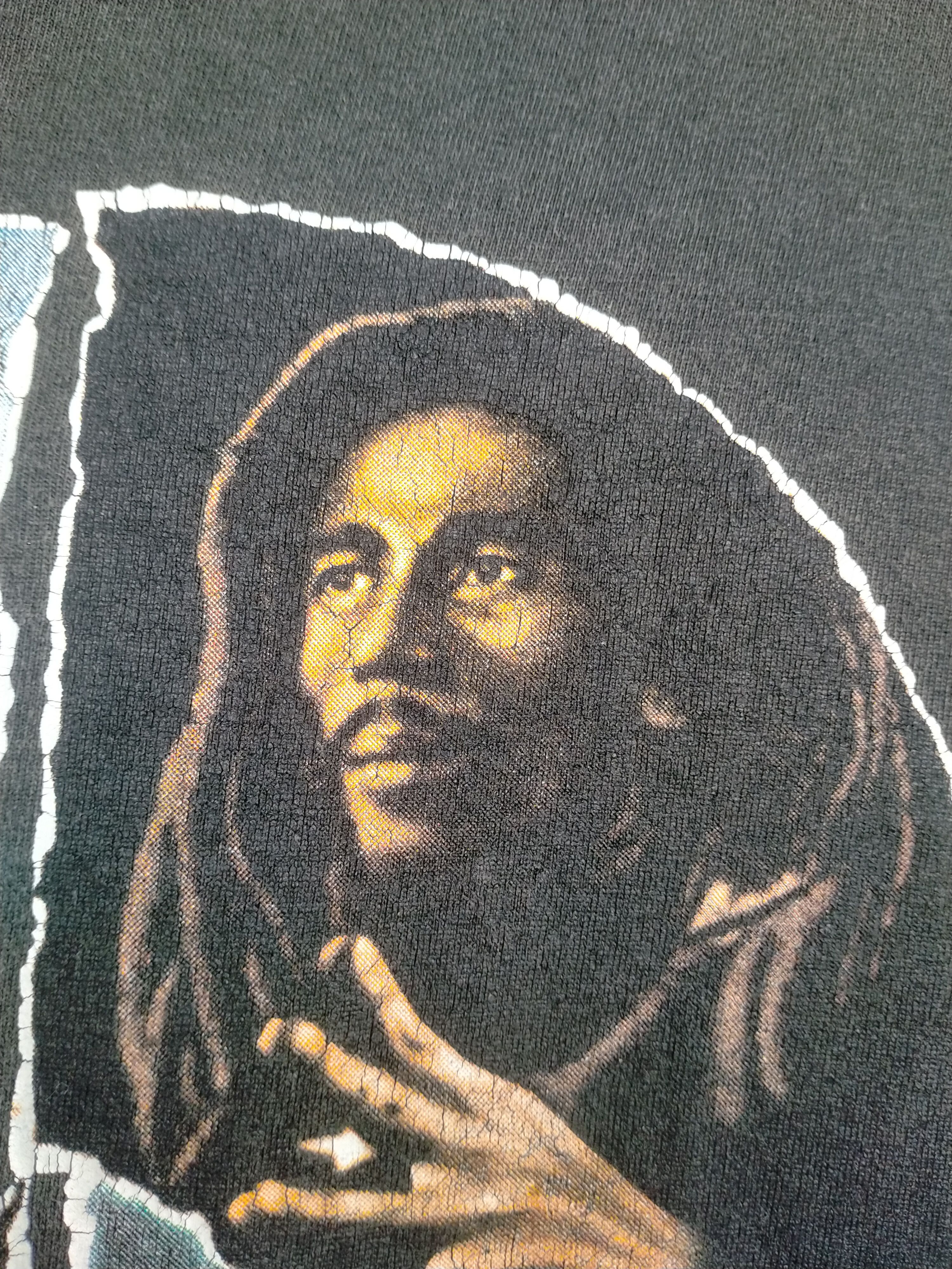 Band Tees Vintage Bob Marley one love rasta 90s bootleg tee - size L Size US L / EU 52-54 / 3 - 3 Thumbnail