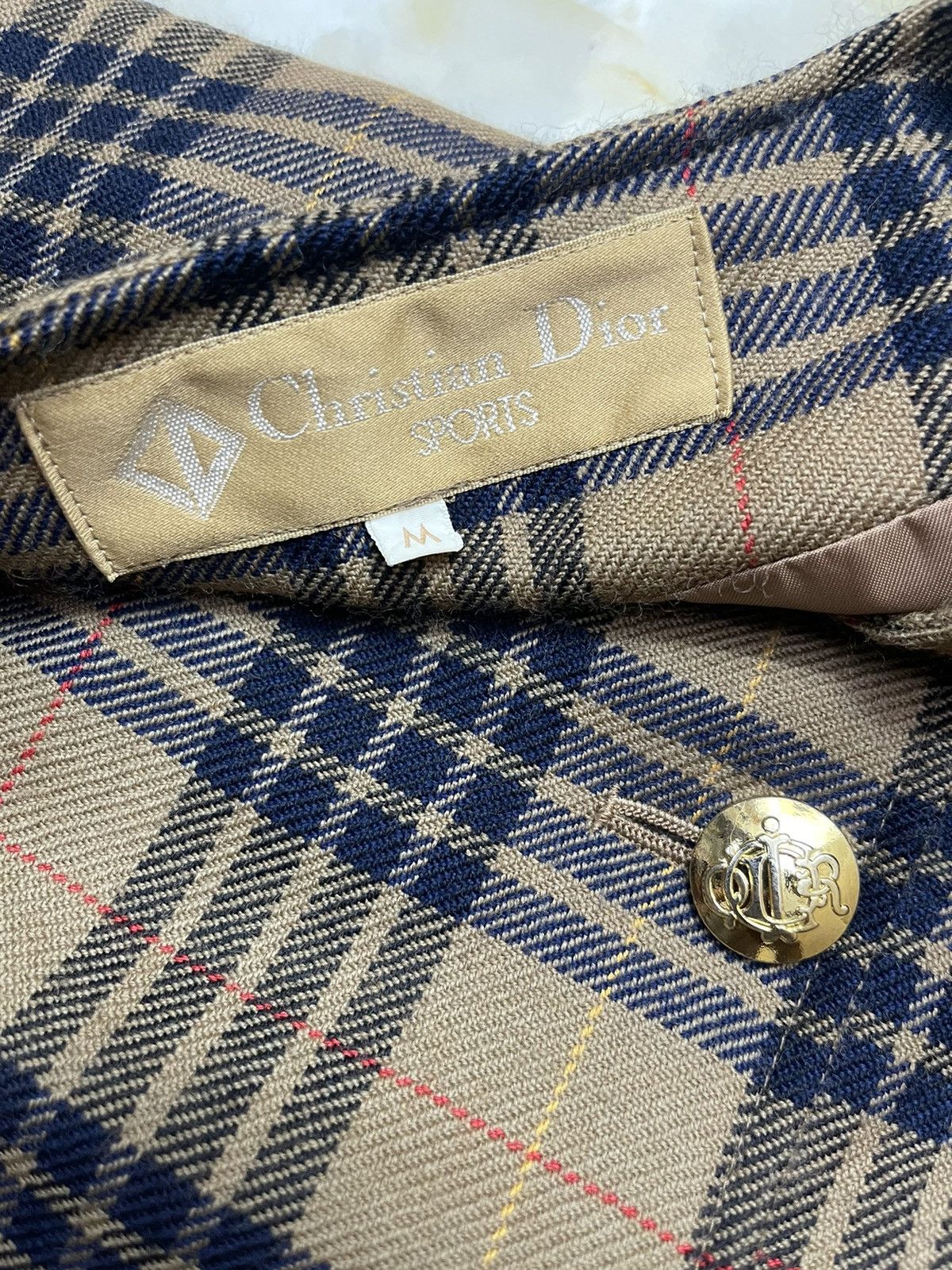 Christian Dior Monsieur Christian Dior Tartan Cropped Luxury Jacket Size US M / EU 48-50 / 2 - 12 Thumbnail