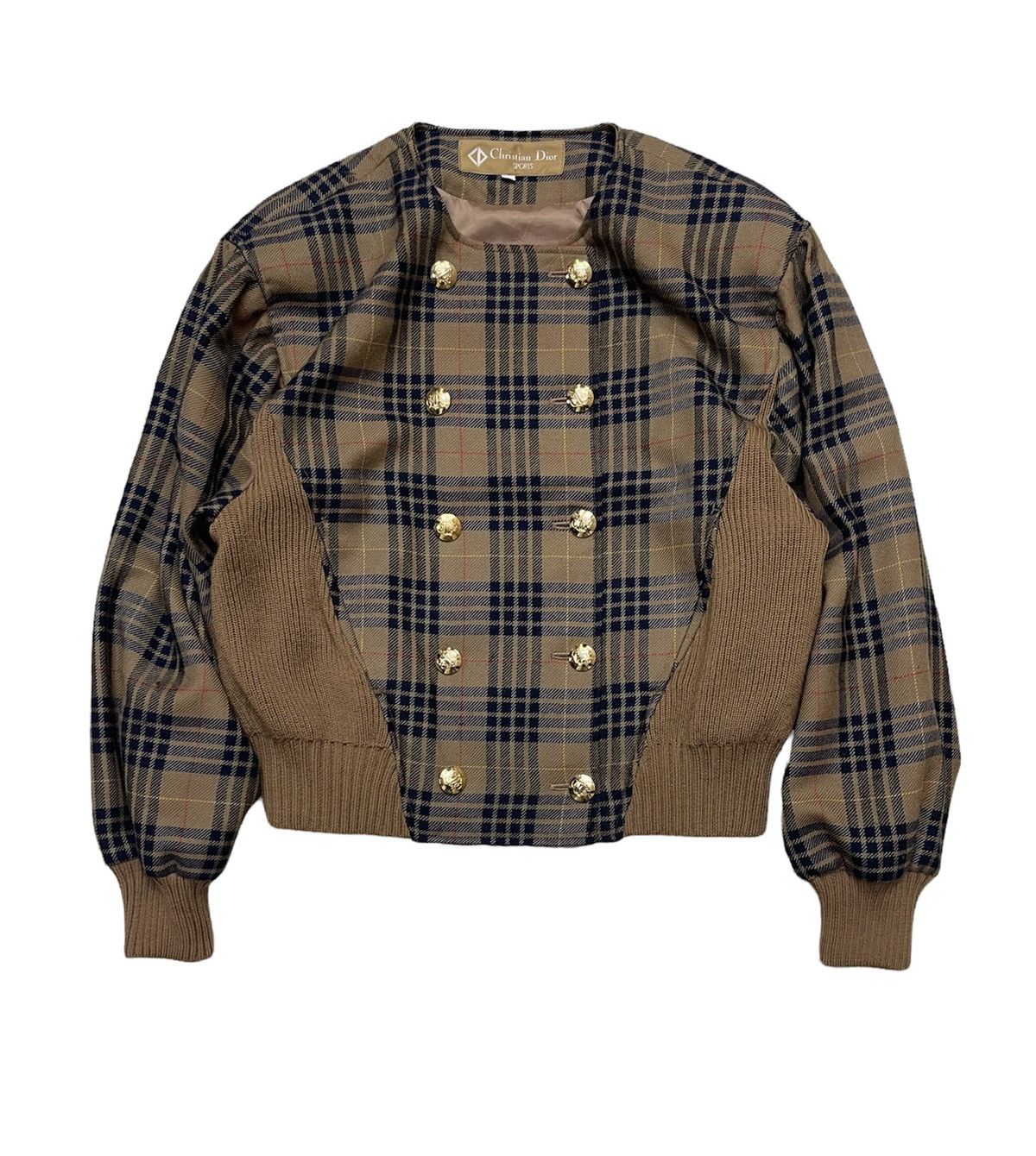 Christian Dior Monsieur Christian Dior Tartan Cropped Luxury Jacket Size US M / EU 48-50 / 2 - 1 Thumbnail