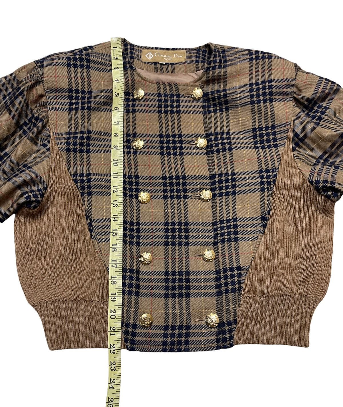 Christian Dior Monsieur Christian Dior Tartan Cropped Luxury Jacket Size US M / EU 48-50 / 2 - 17 Thumbnail