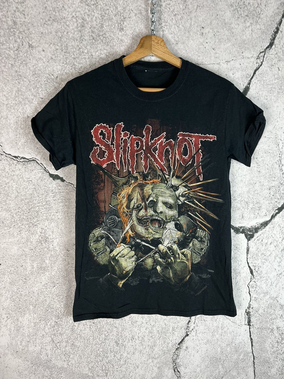 Band Tees × Vintage Vintage Slipknot Promo Black Tee Size US S / EU 44-46 / 1 - 1 Thumbnail