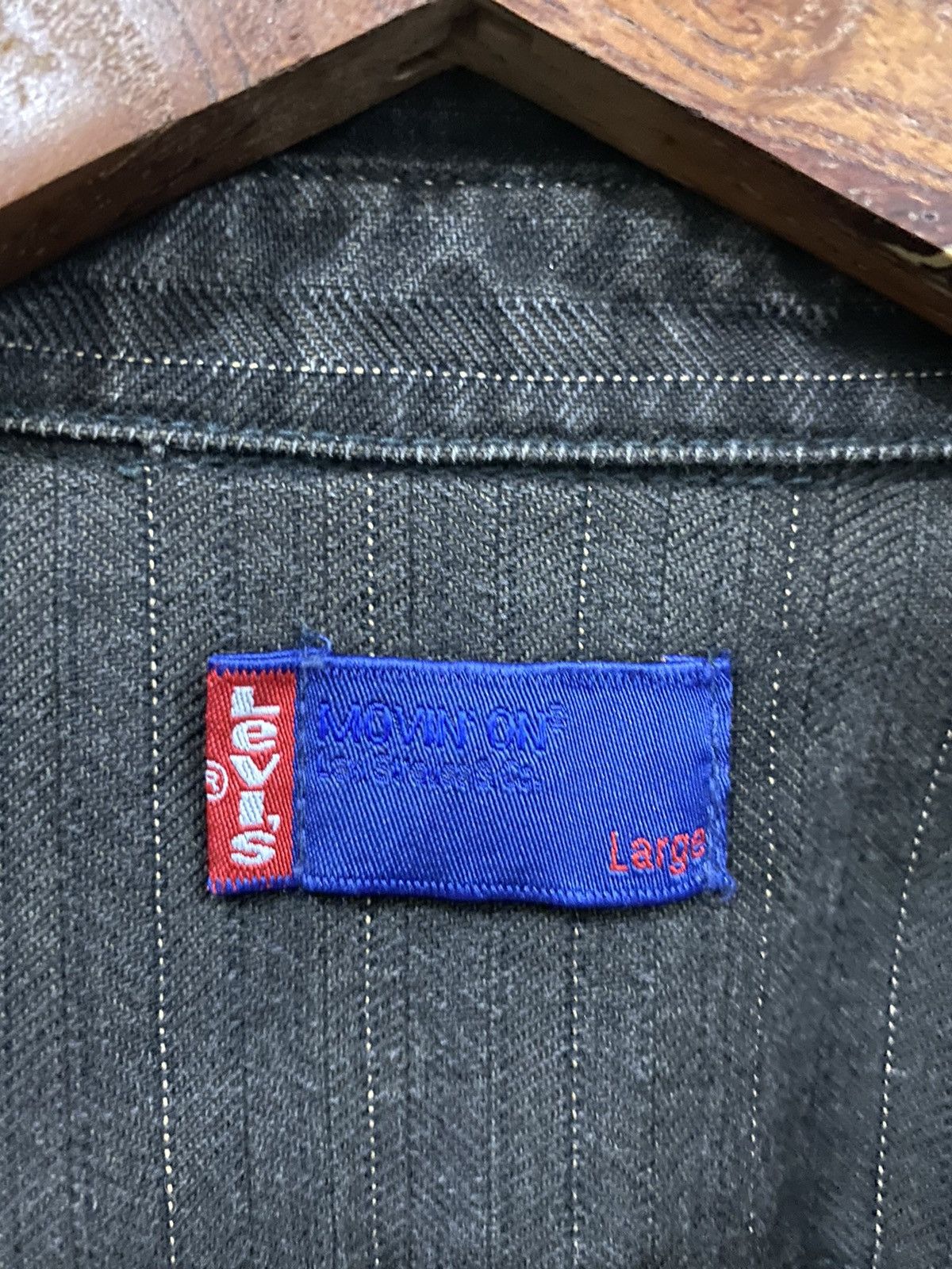 Levi's Vintage Levi’s Black Denim Zipper Jacket Size US L / EU 52-54 / 3 - 14 Thumbnail