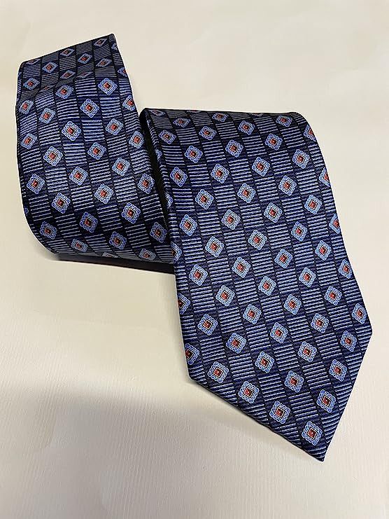 Ermenegildo Zegna Ermenegildo Zegna New Men's Geometric Italian Silk Tie Size ONE SIZE - 4 Thumbnail