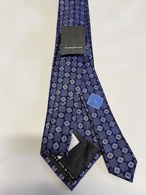 Ermenegildo Zegna Ermenegildo Zegna New Men's Geometric Italian Silk Tie Size ONE SIZE - 2 Thumbnail
