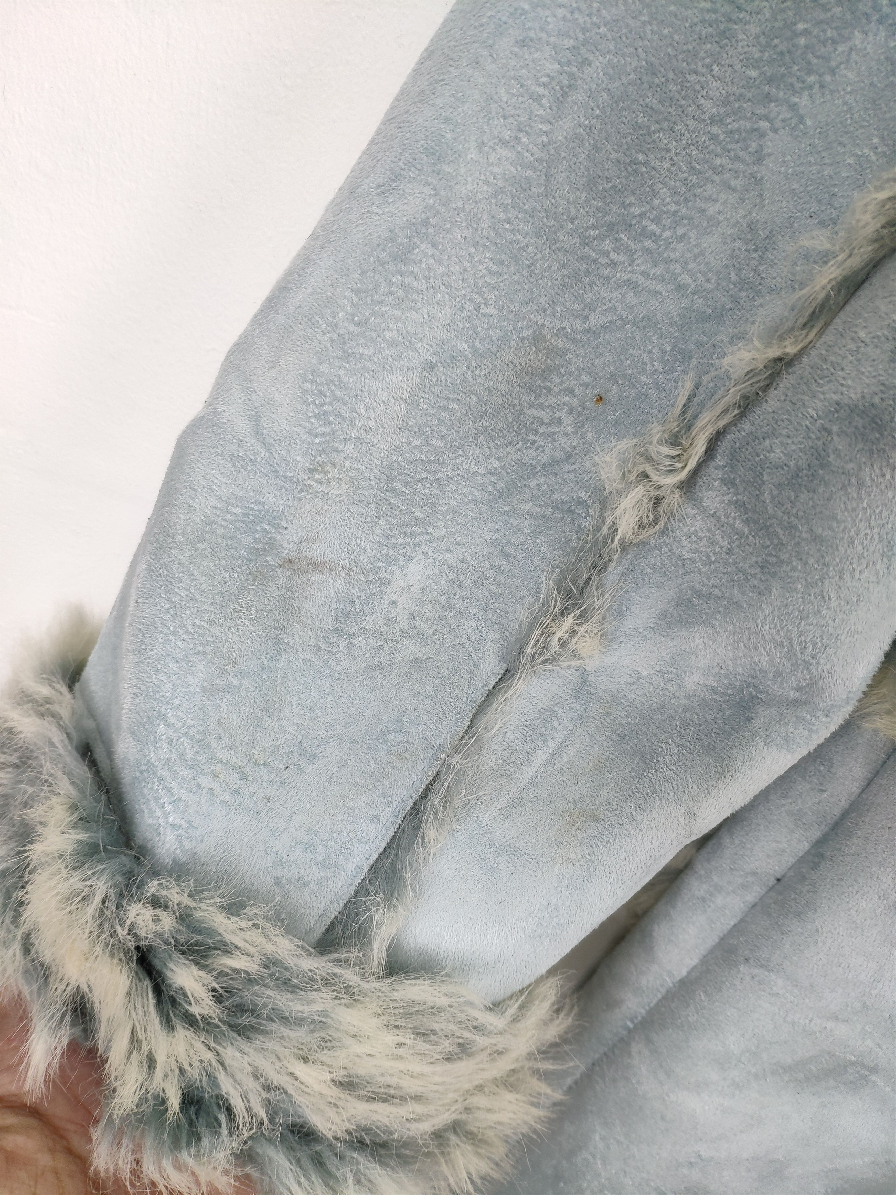 Japanese Brand × Moleskine Womens Suede Faux Fur Lined Coat Jacket Issey Miyake Style Size M / US 6-8 / IT 42-44 - 15 Thumbnail