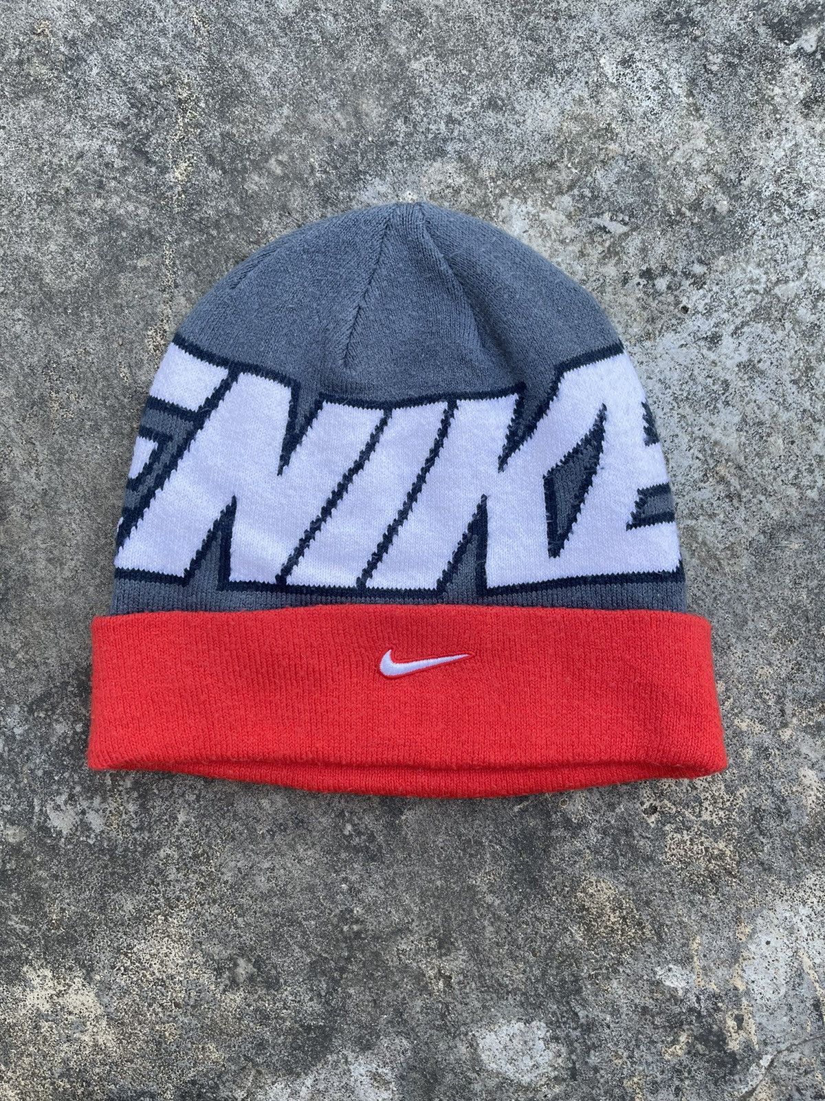 Nike SICK‼️ Nike Spellout Big Logo Winter Beanie Size ONE SIZE - 2 Thumbnail
