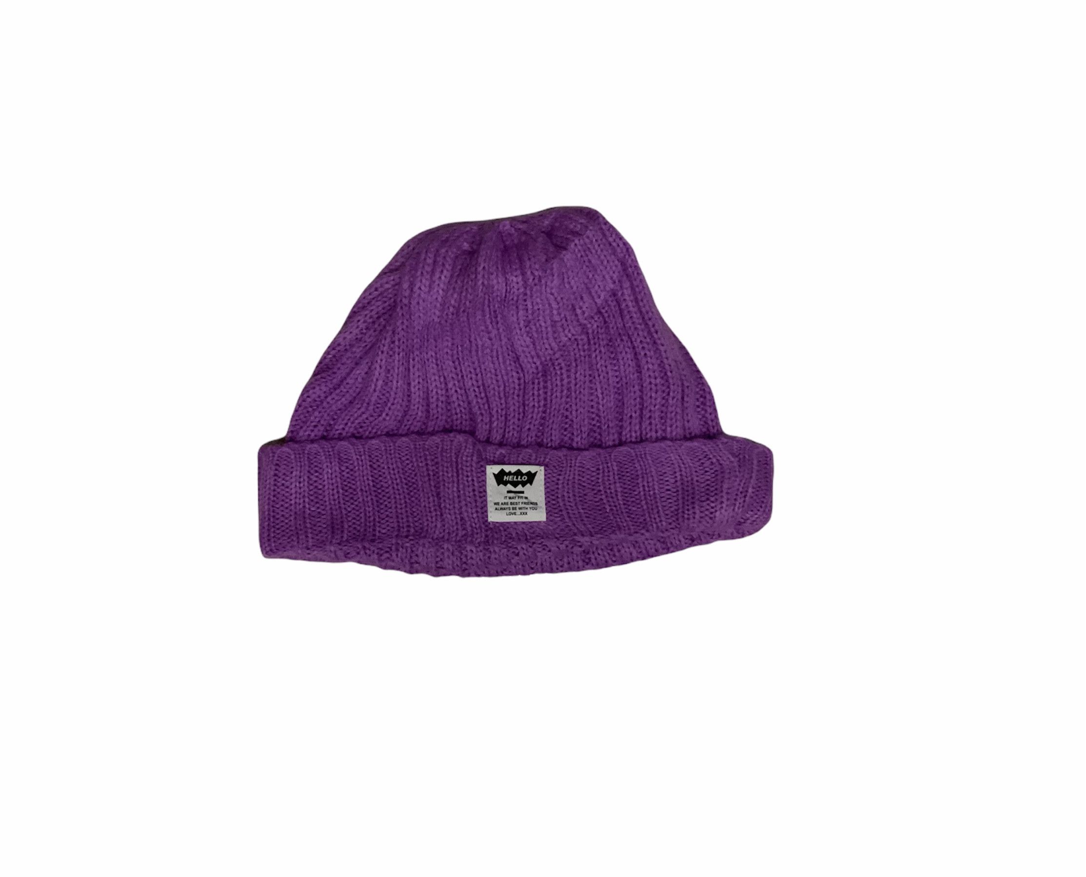 Japanese Brand Hello x Daiso Cross Stitch Beanie Hat Size ONE SIZE - 8 Thumbnail