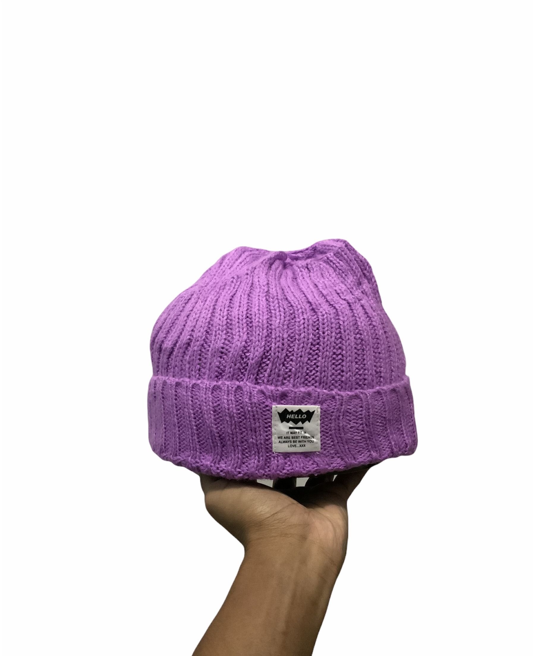 Japanese Brand Hello x Daiso Cross Stitch Beanie Hat Size ONE SIZE - 1 Thumbnail