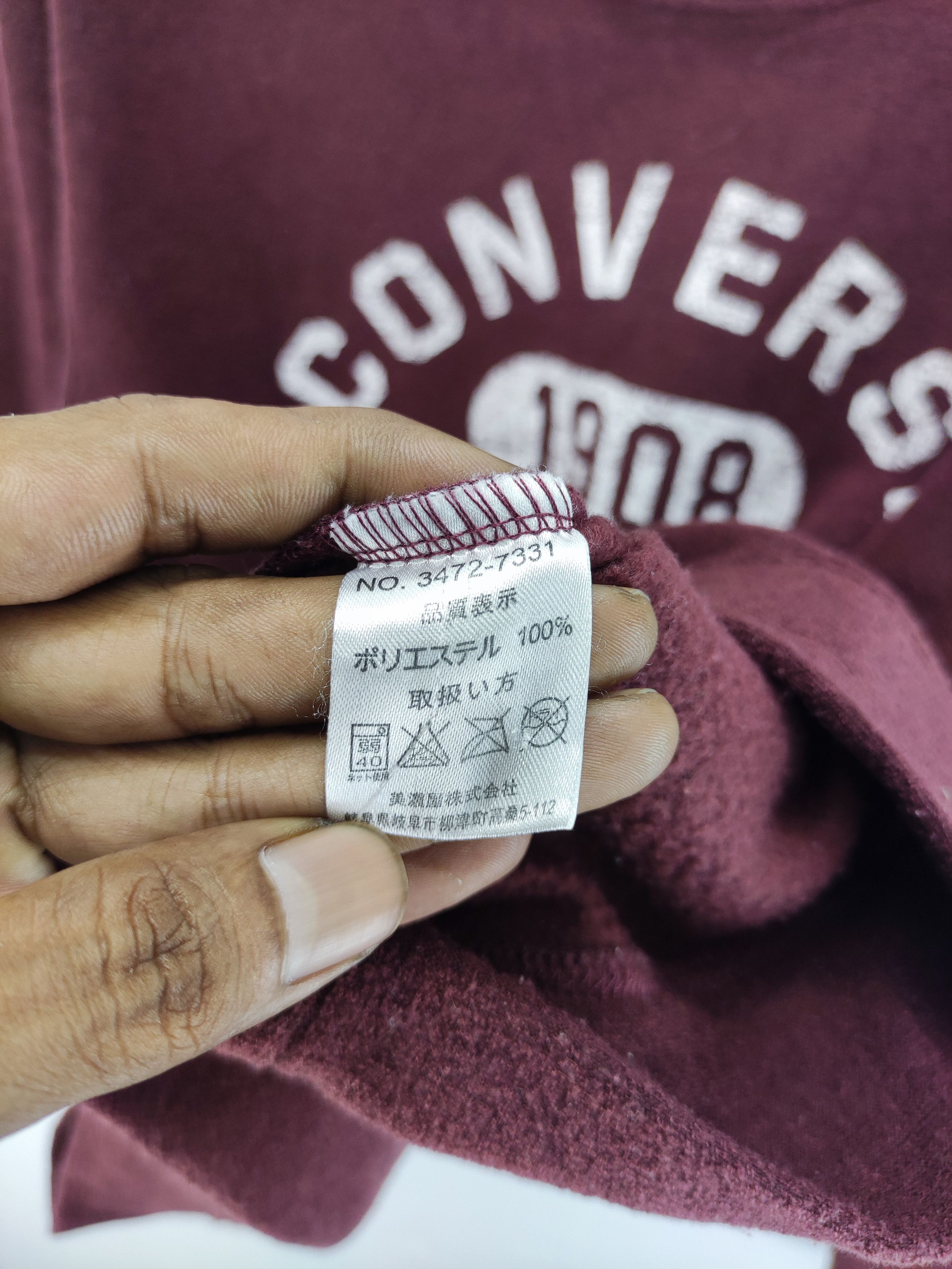Converse Vintage Converse Sweatshirt Lining Fleece Size US M / EU 48-50 / 2 - 4 Thumbnail