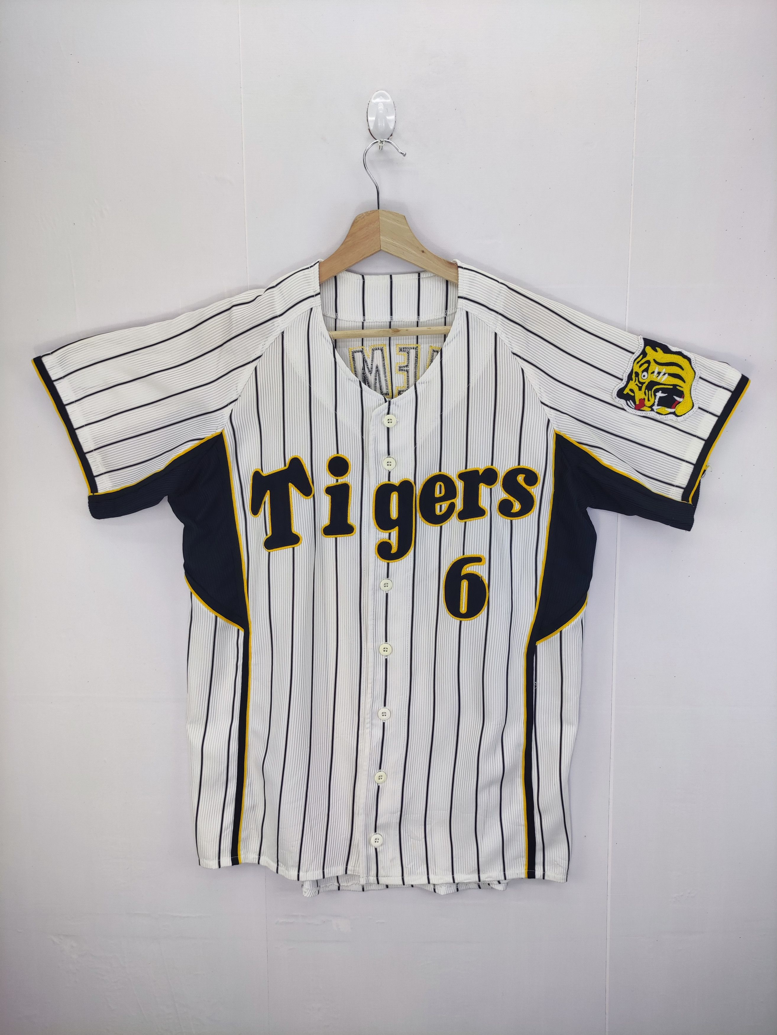 Japanese Brand Vintage MLB Tigers Kanemoto 6 Jersey Size US L / EU 52-54 / 3 - 1 Thumbnail