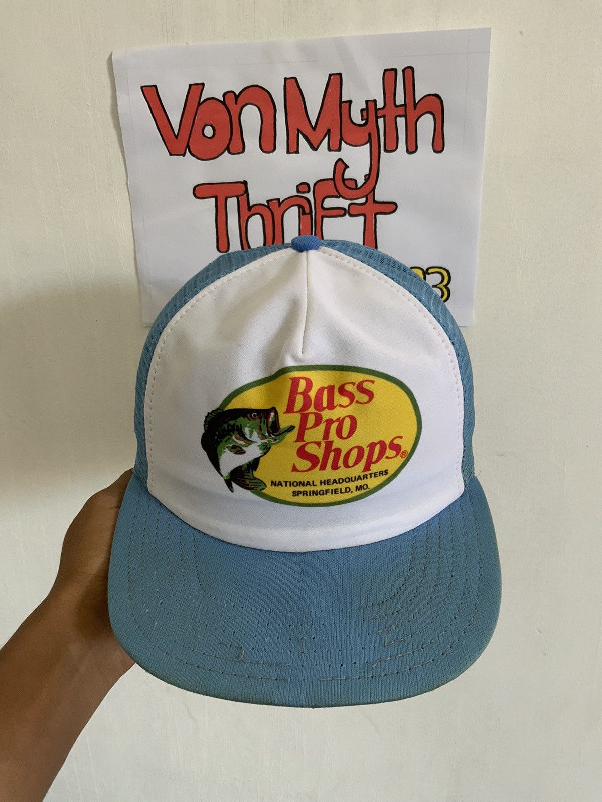 Bass Pro Shops Vintage Bass Pro Shops Trucker Hat Made in USA Size ONE SIZE - 6 Thumbnail