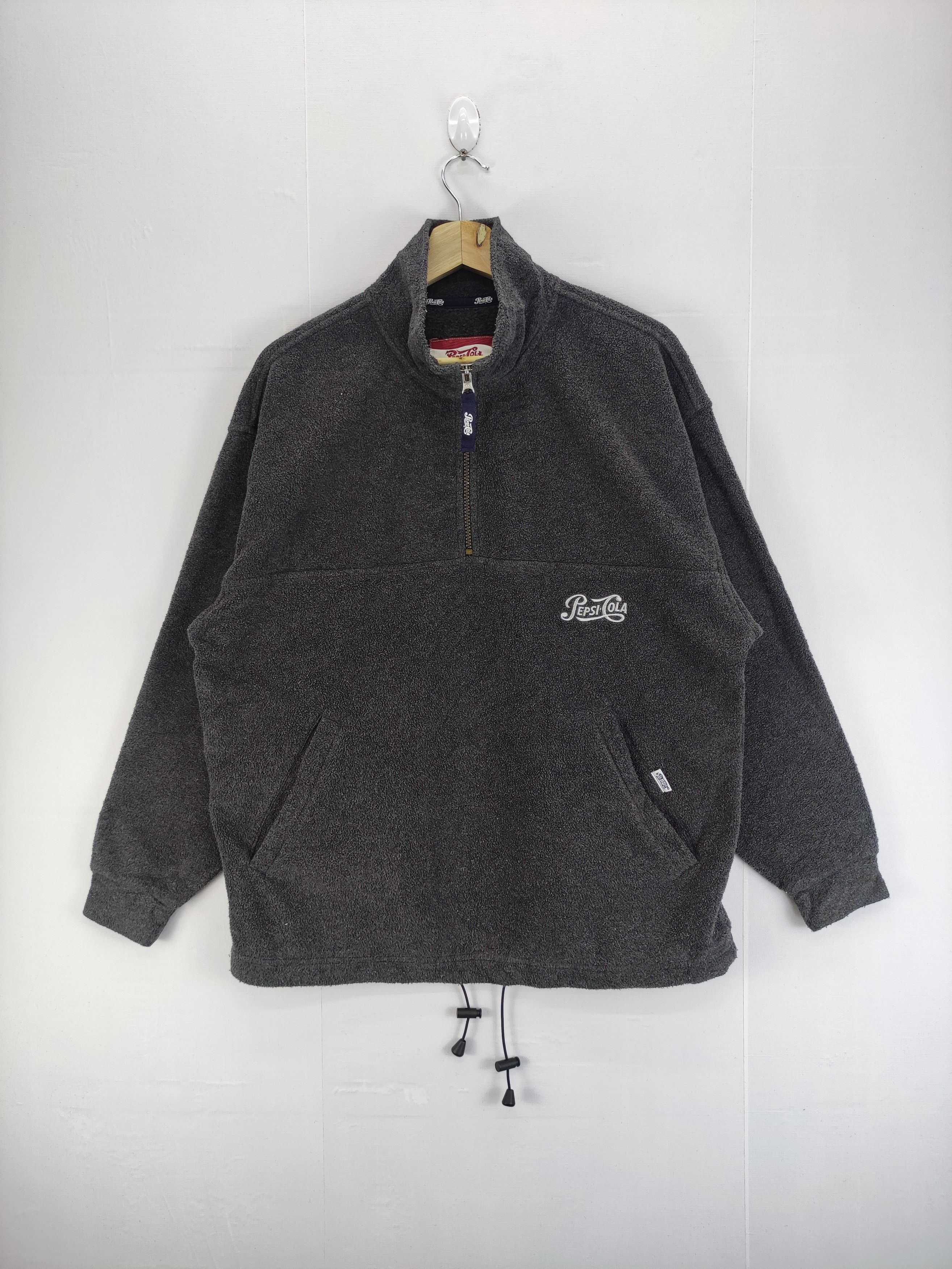Pepsi Vintage Pepsi-Cola Fleece Sweater Half Zip Size US M / EU 48-50 / 2 - 1 Thumbnail