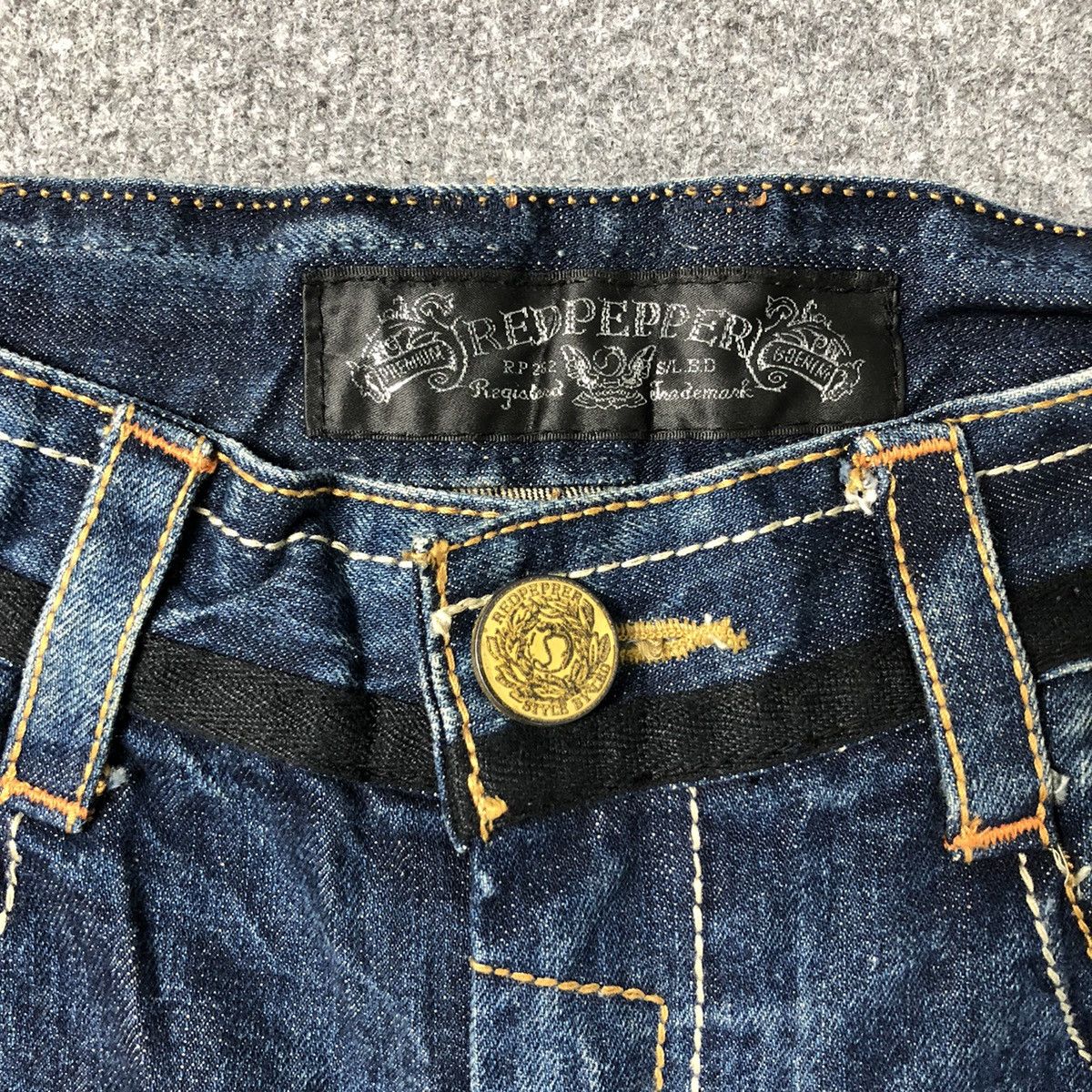 Ed Hardy×Red Pepper デニム size25 Ed Hardy × Vintage Vintage Ed Hardy X Red Pepper Big Logo