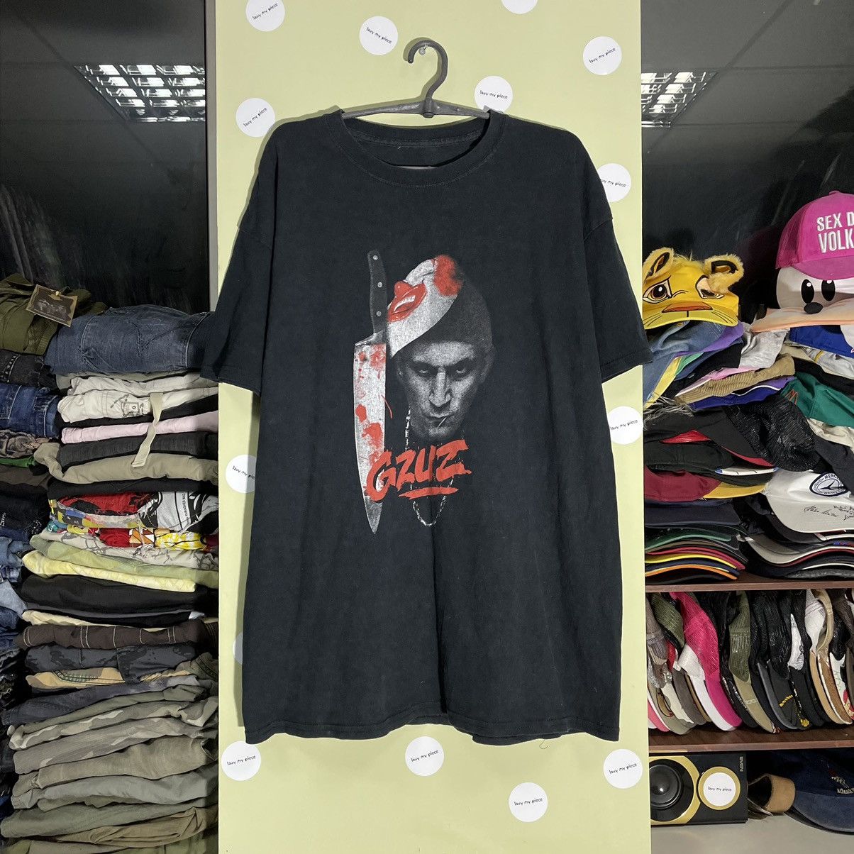Vintage Vintage Y2K Sun Faded Graphic Tee Horror Grunge Dark Boxy XL Size US XL / EU 56 / 4 - 1 Thumbnail
