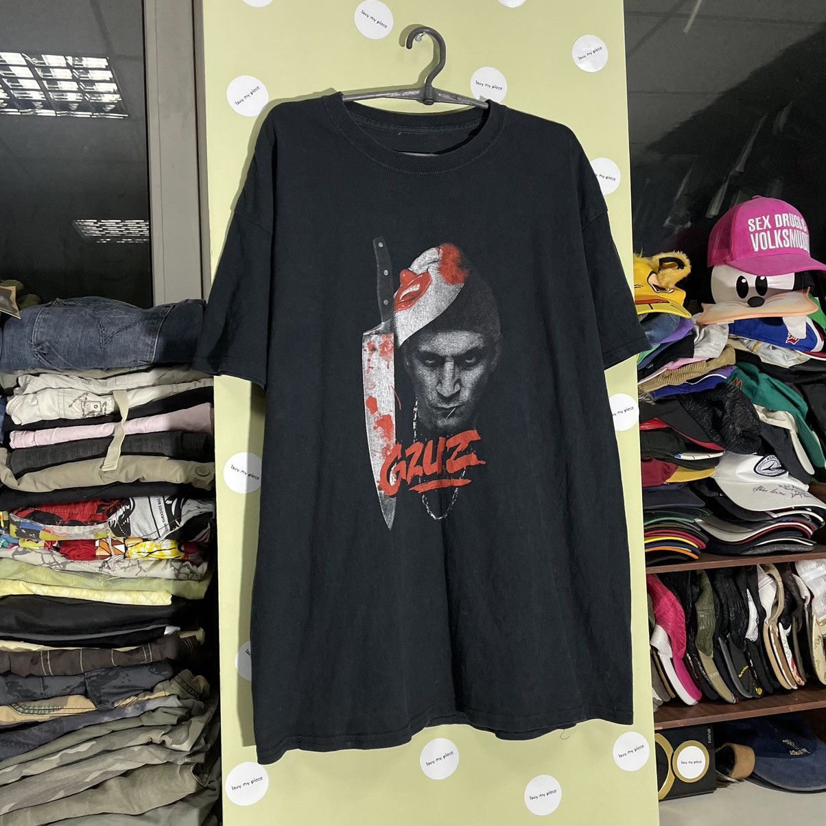 Vintage Vintage Y2K Sun Faded Graphic Tee Horror Grunge Dark Boxy XL Size US XL / EU 56 / 4 - 3 Thumbnail