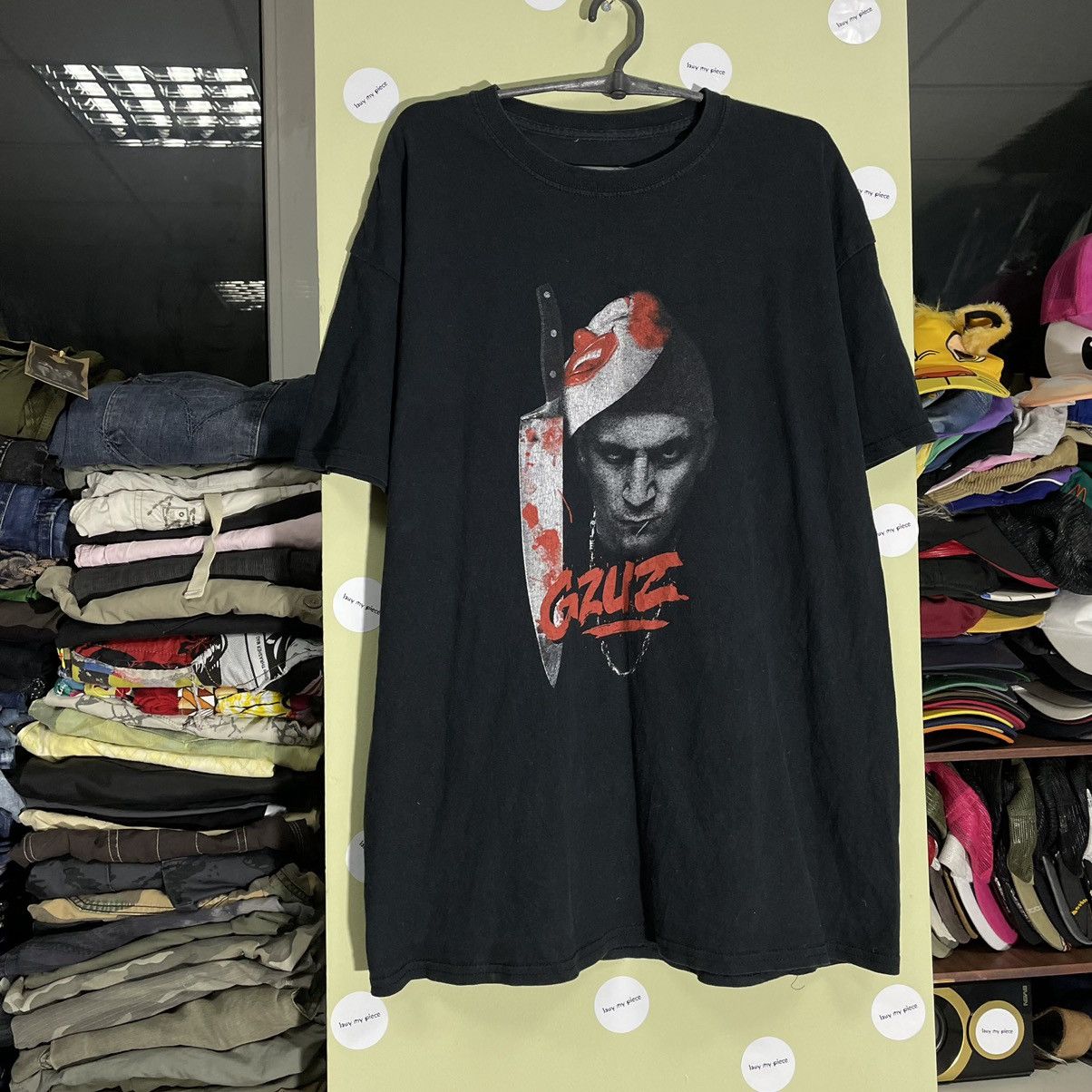 Vintage Vintage Y2K Sun Faded Graphic Tee Horror Grunge Dark Boxy XL Size US XL / EU 56 / 4 - 4 Thumbnail