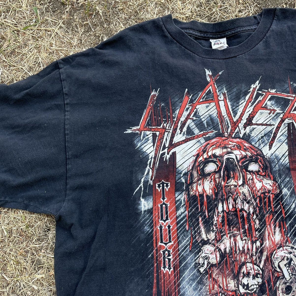 Band Tees Vintage Y2K Slayer Horror Skulls Band Rock Streetwear Travis Size US XXL / EU 58 / 5 - 3 Thumbnail